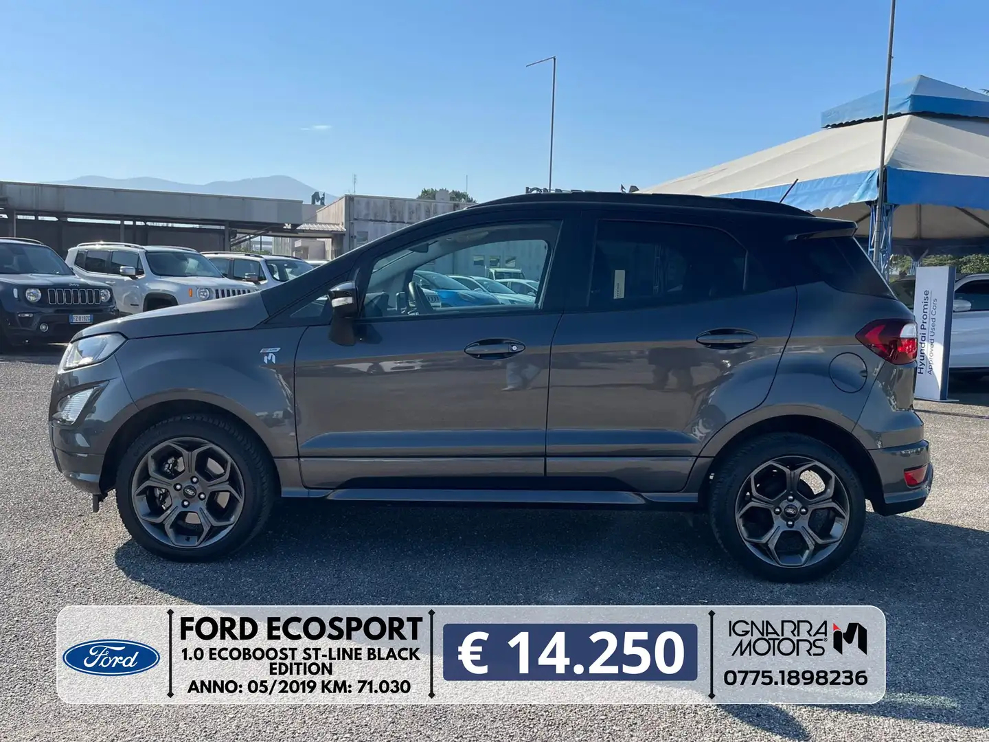 Ford EcoSport 1.0 ecoboost ST-Line Black Edition s - FX592BY Grigio - 1