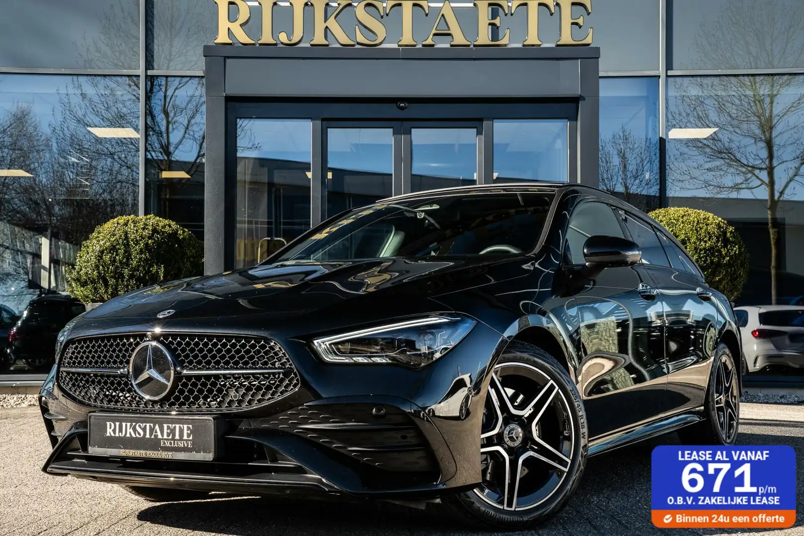 Mercedes-Benz CLA 250 Shooting Brake e AMG|PANO|360°|ACC Zwart - 1