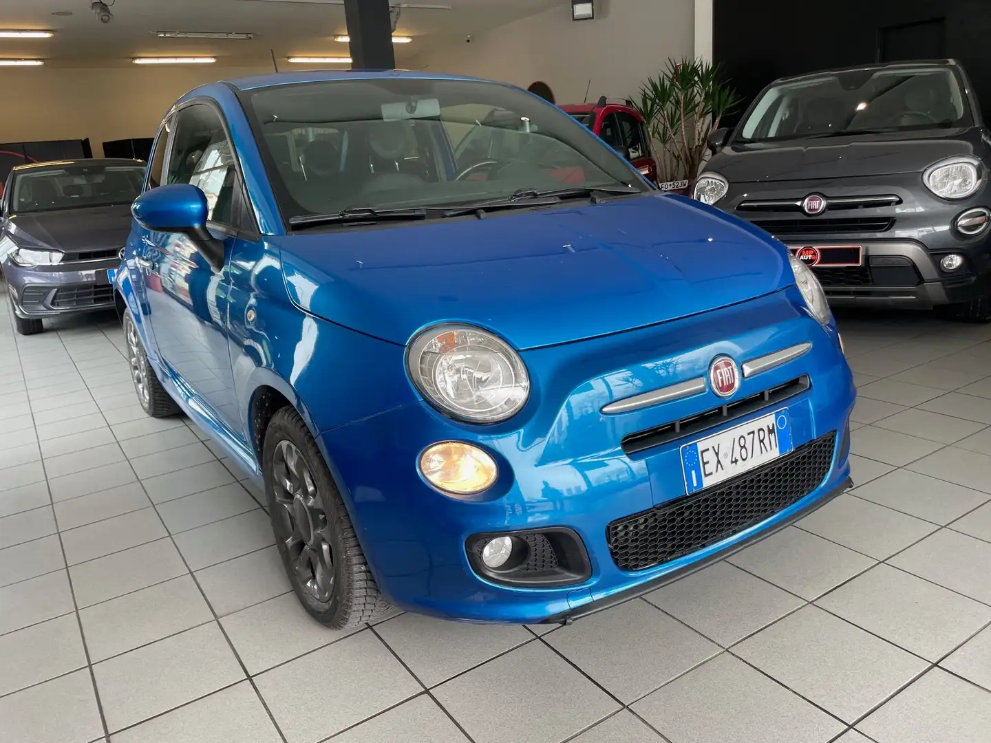 Fiat 500 500 s 1.3 mjt 16v  95cv my14 Bleu - 1