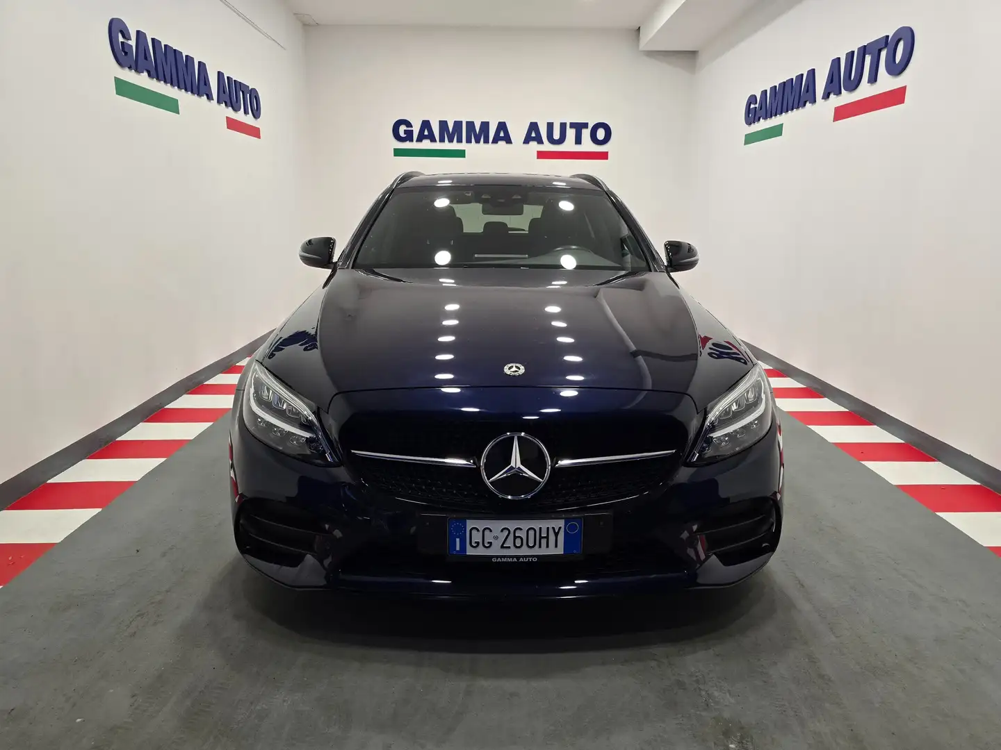 Mercedes-Benz C 300 de SW PREMIUM AMG PACHETTO NIGHT KM 36.000 IVA ESP Modrá - 1
