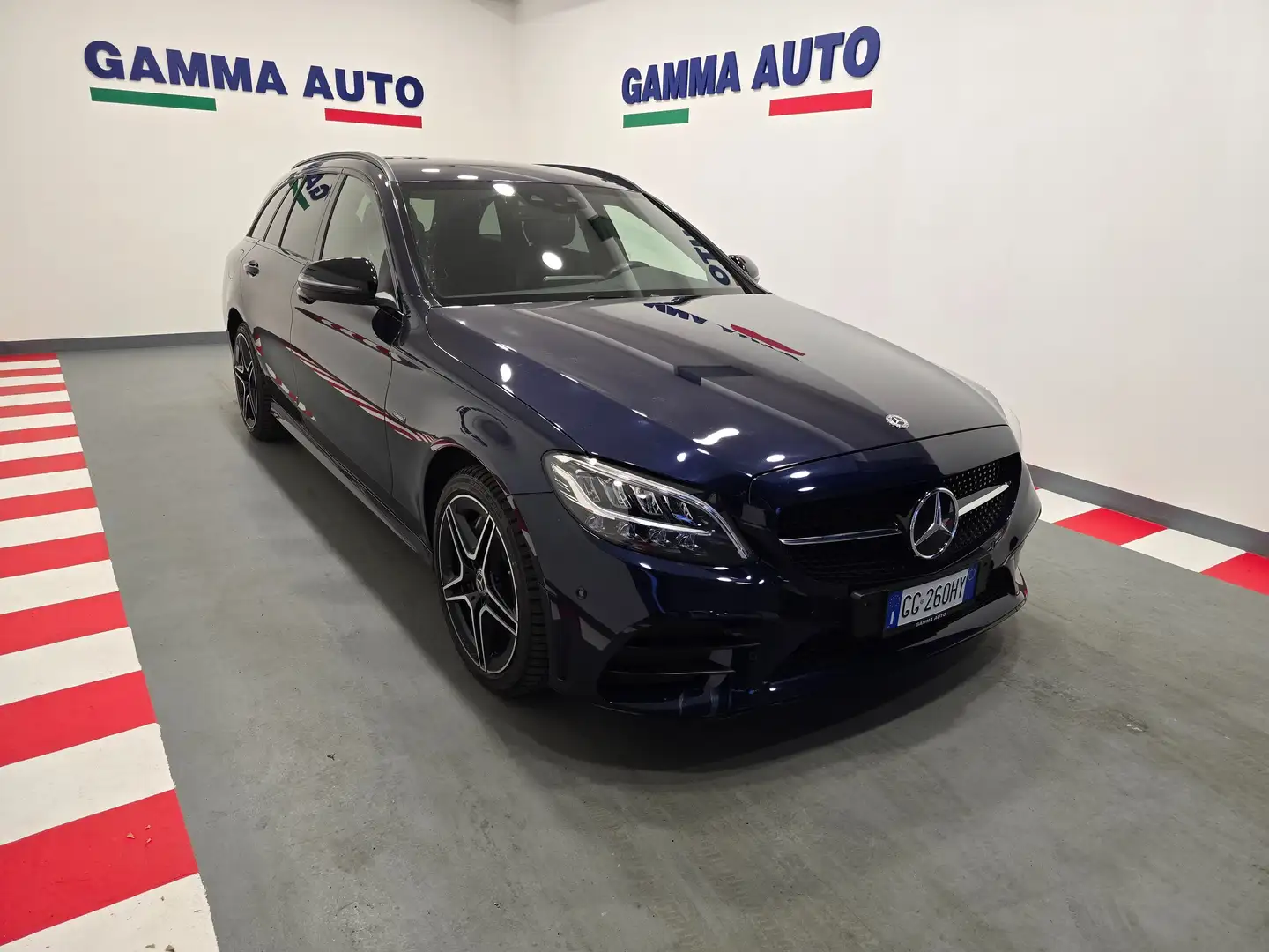 Mercedes-Benz C 300 de SW PREMIUM AMG PACHETTO NIGHT KM 36.000 IVA ESP Modrá - 2