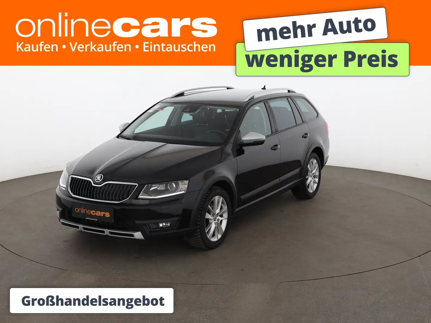Skoda Octavia Scout 2.0 TDI 4x4 Aut XENON AHK LEDER NAV Schwarz - 1