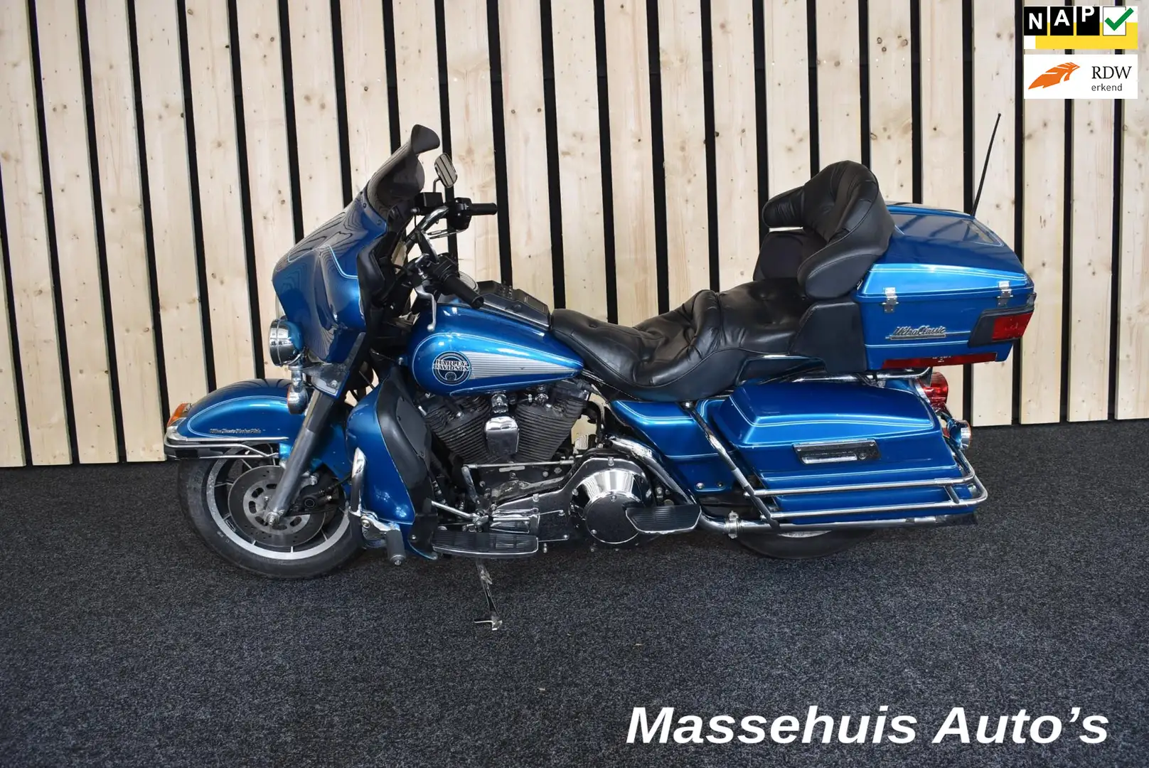Harley-Davidson Ultra Classic Tour FLHTCU 3547mijl! Cruise Radio Fishtails USA T Bleu - 1