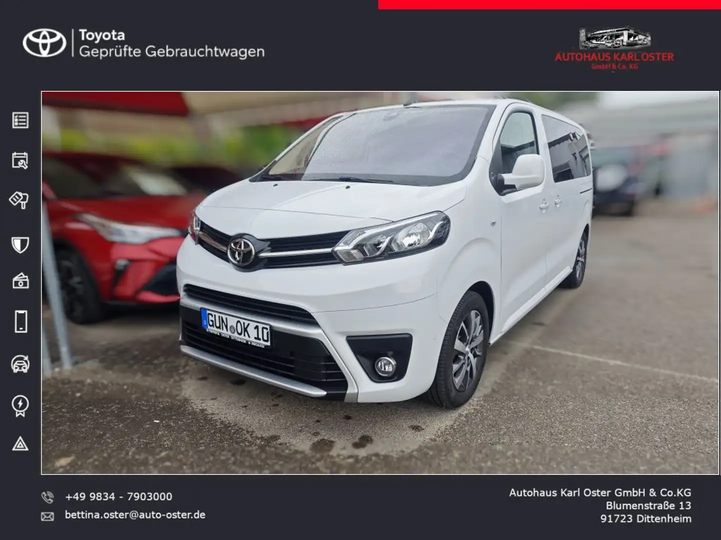 Toyota Proace 2,0-l-D-4D L1 (8-Si.) Verso Team Deutschland Weiß - 1