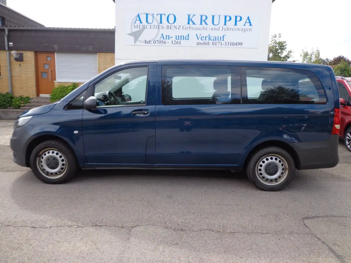 Mercedes-Benz Vito 114 lang 4M TourerPRO Klima PTS NAVI AUT Tot+Sp 8S Bleu - 1