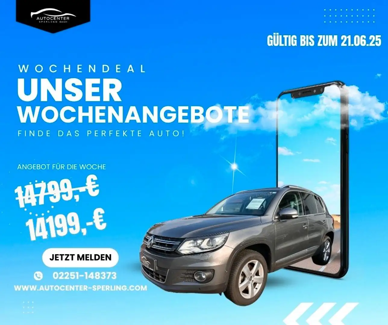 Volkswagen Tiguan 1.4 TSI Sport & Style BMT*Navi*BI-Xenon* Gris - 1