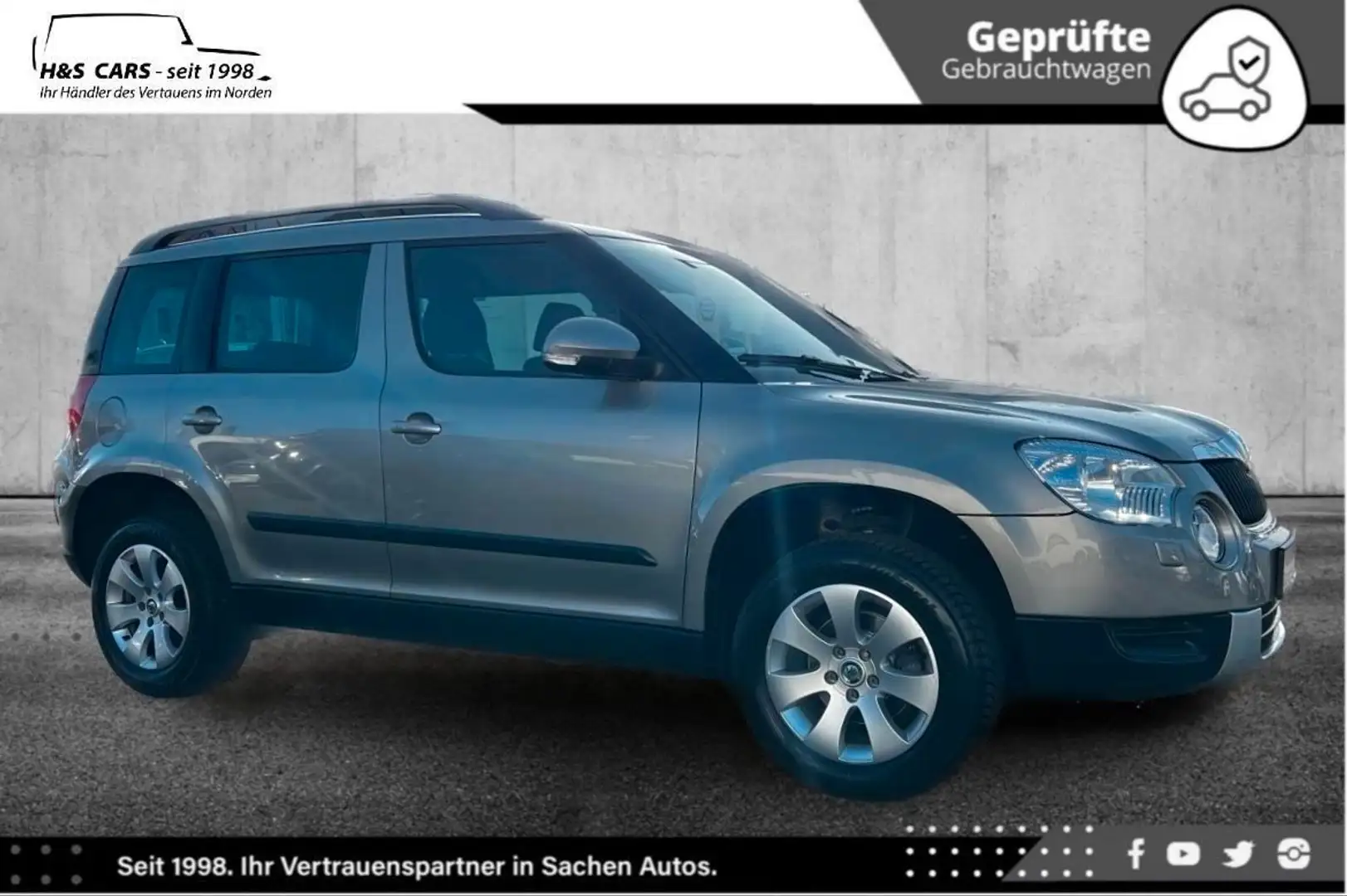 Skoda Yeti 2.H BI-XEN NAV AHK LÜCKENLOS SKODA SERVICE Beige - 1