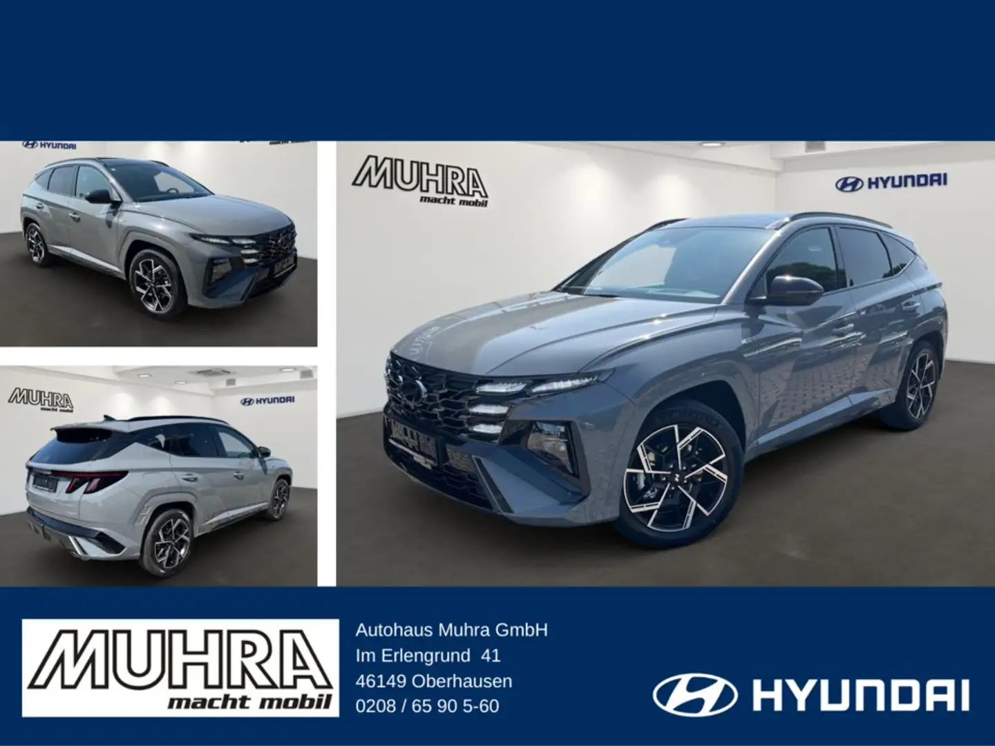Hyundai TUCSON 1.6 PHEV N LINE PANO 360 SitzP. DigiKey siva - 1