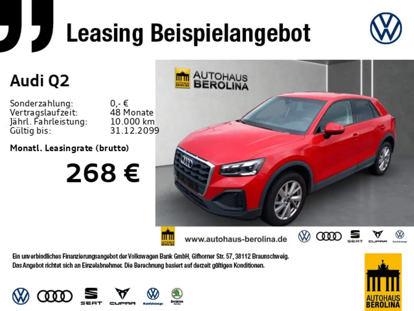 Audi Q2 30 TFSI *MATRIX*PDC*KLIMA* Rouge - 1