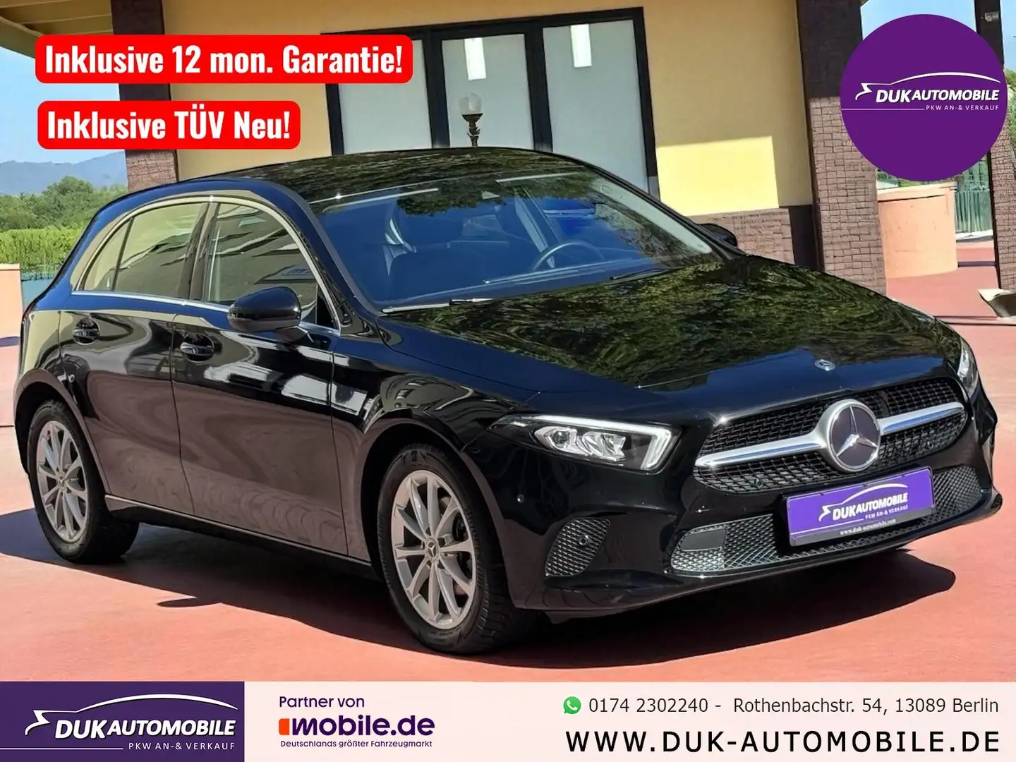 Mercedes-Benz A 180 A 180 Automatik *Navi*LED Scheinwerfer*Leder* Noir - 1