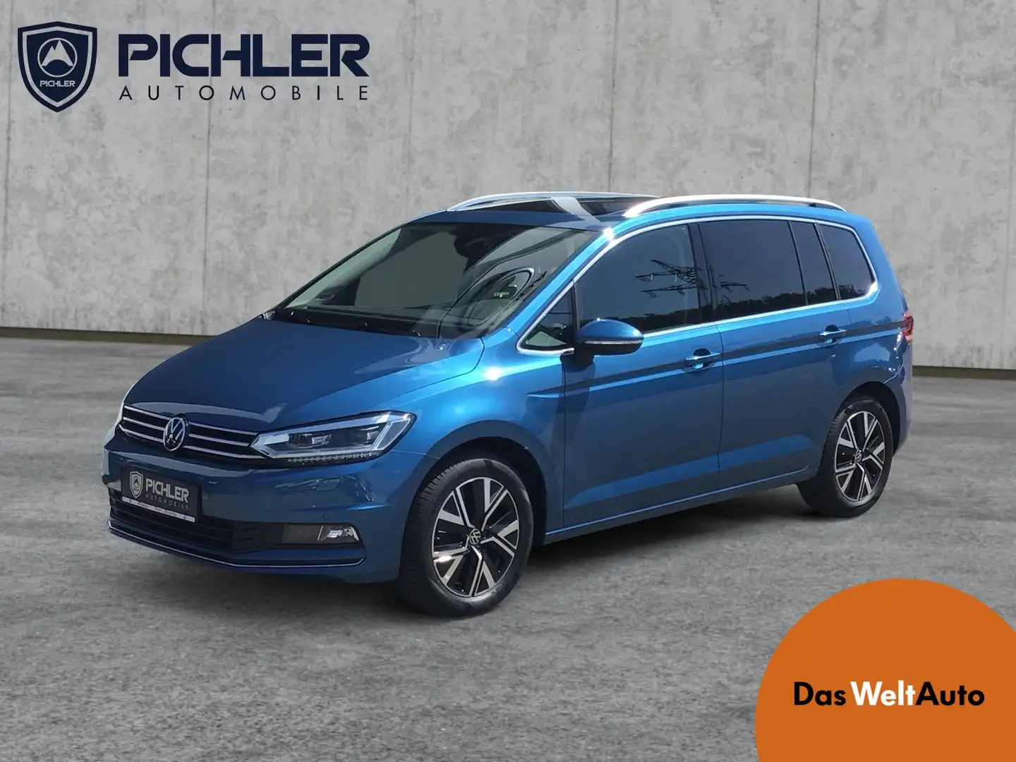 Volkswagen Touran Highline TDI DSG Blau - 1