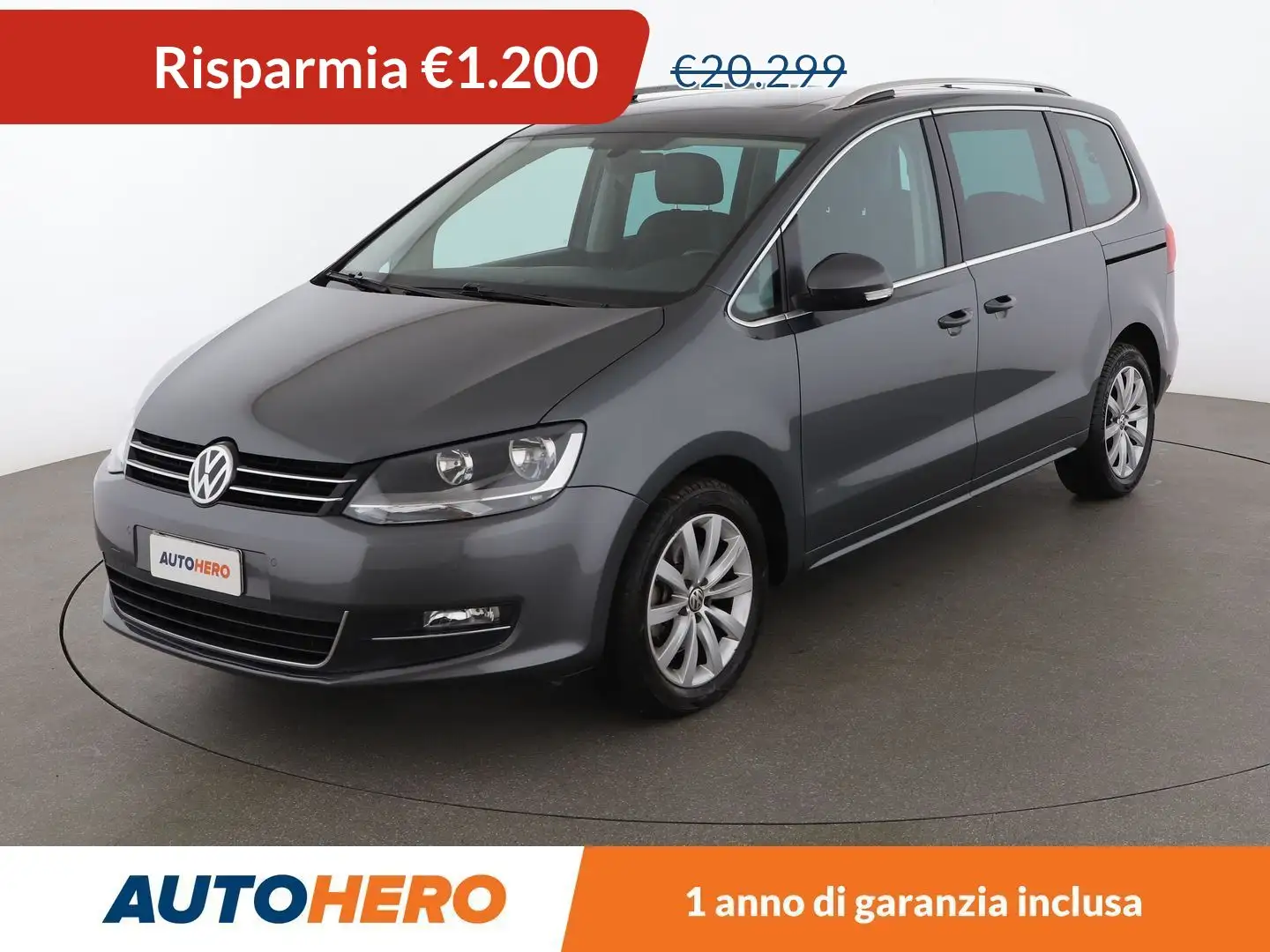 Volkswagen Sharan 2.0 TDI Executive BlueMotion Сірий - 1