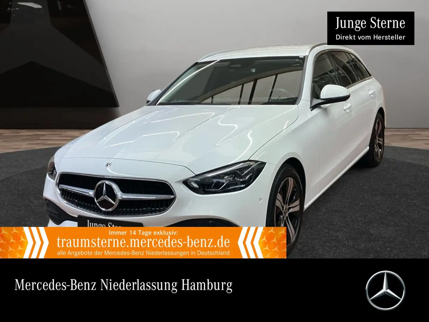 Mercedes-Benz C 220 d T 4M AVANTG+LED+KAMERA+TOTW+KEYLESS+9G Weiß - 1