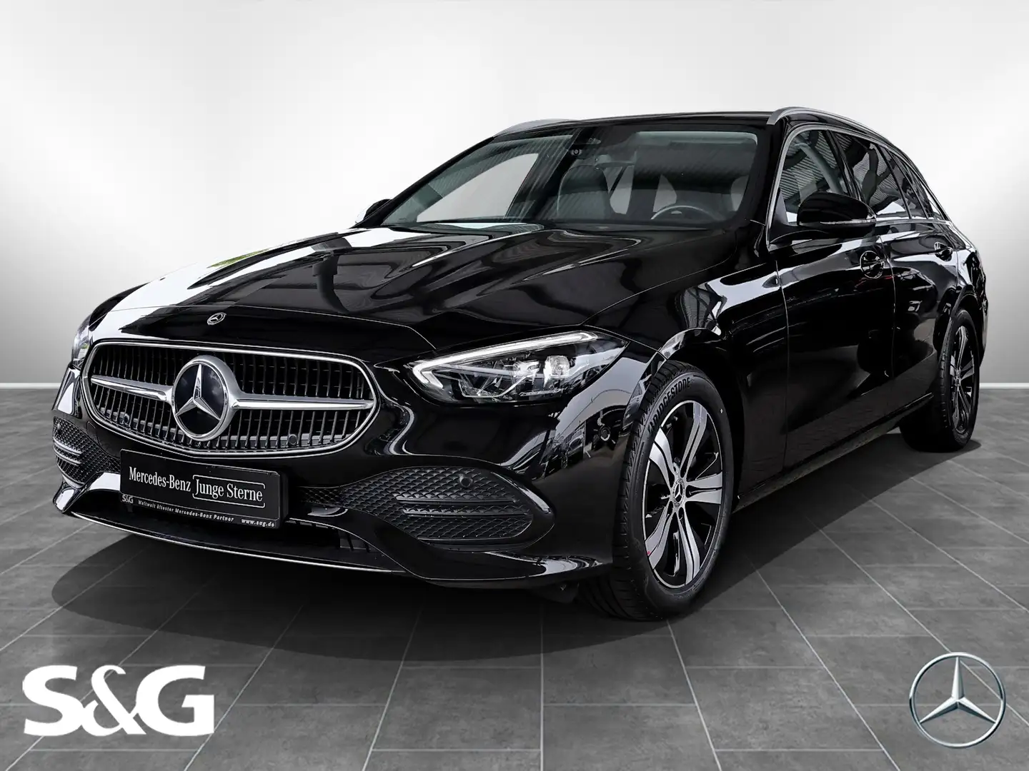 Mercedes-Benz C 200 d T AVANTGARDE AHK+TOTWINKEL+LED+KAMERA Nero - 1