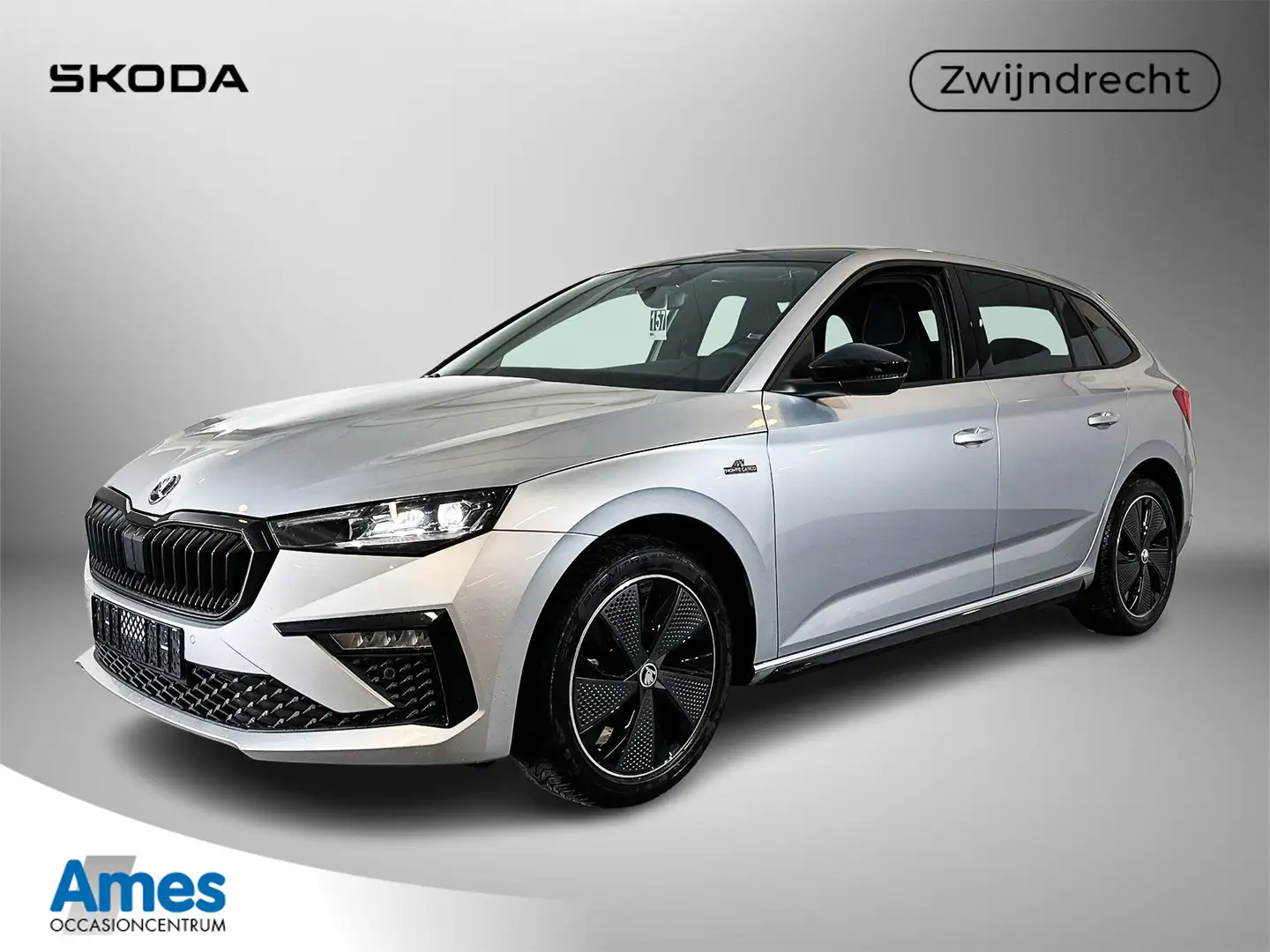 Skoda Scala 1.0 115pk TSI Monte Carlo / Panoramisch glazen dak Zilver - 1