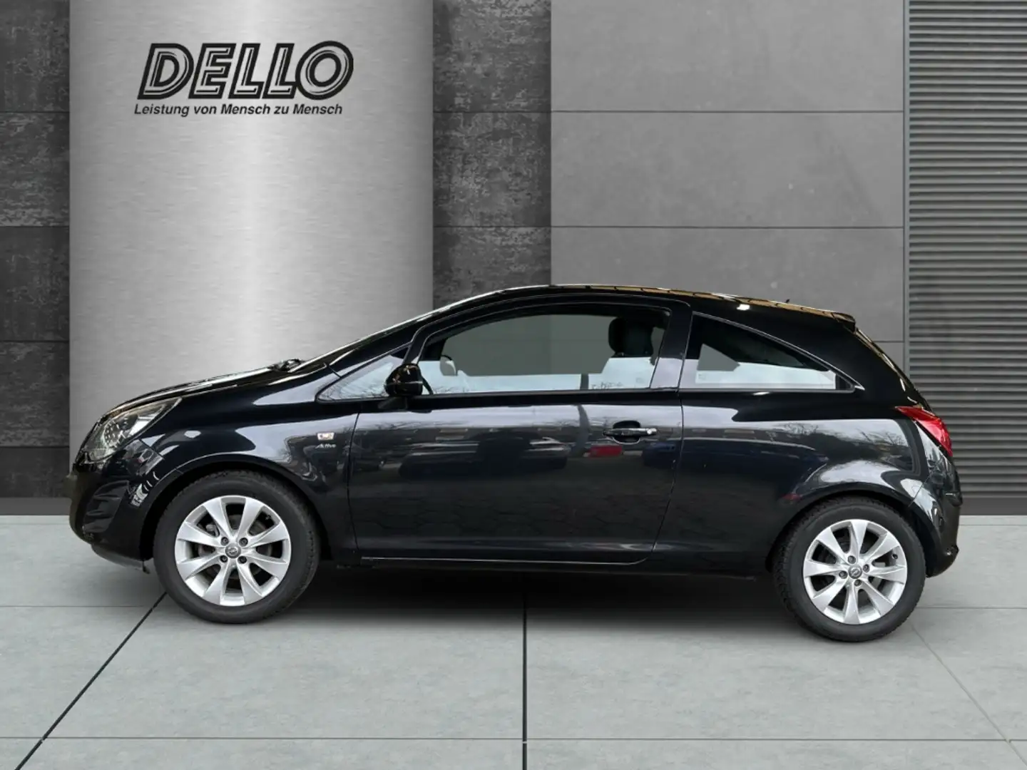 Opel Corsa D Active 1.2 CORSA BC Servo PDC Klima ZV AHK Alu Zwart - 2