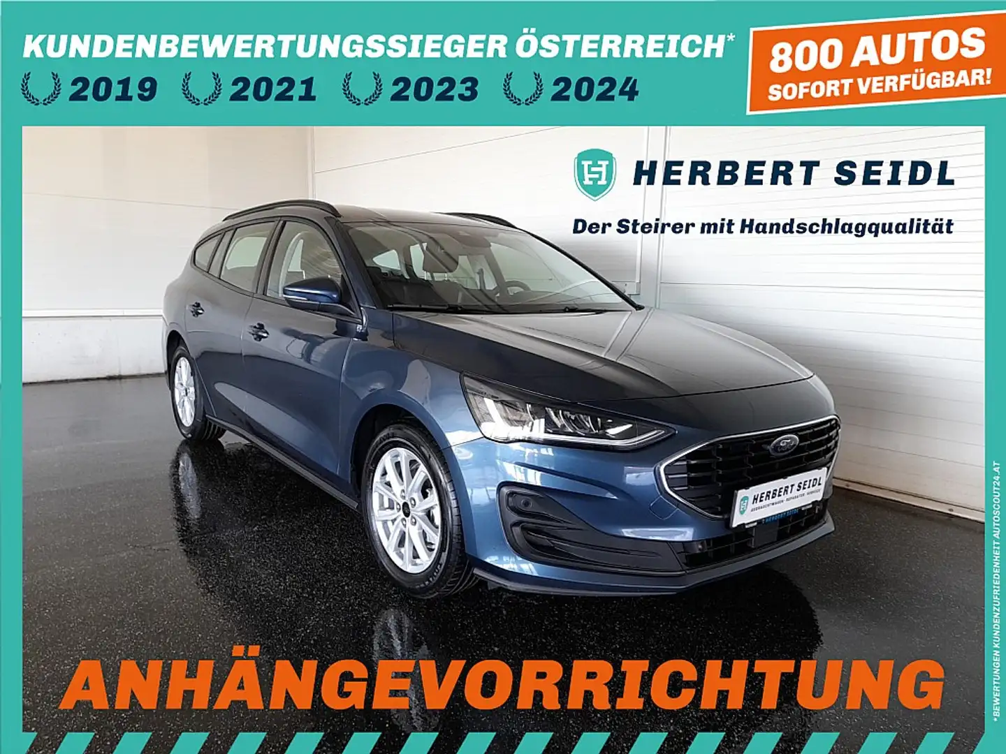 Ford Focus Turnier C&C 1,5 EcoBlue Aut. *LED MIT FERNLICHT... Blau - 1