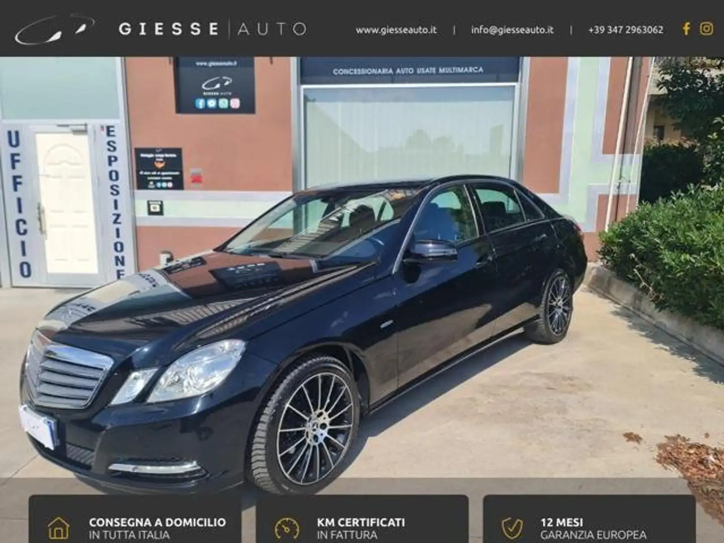 Mercedes-Benz E 220 Classe E - 220cdi BlueEff Auto Navi Xeno Pelle Nero - 1
