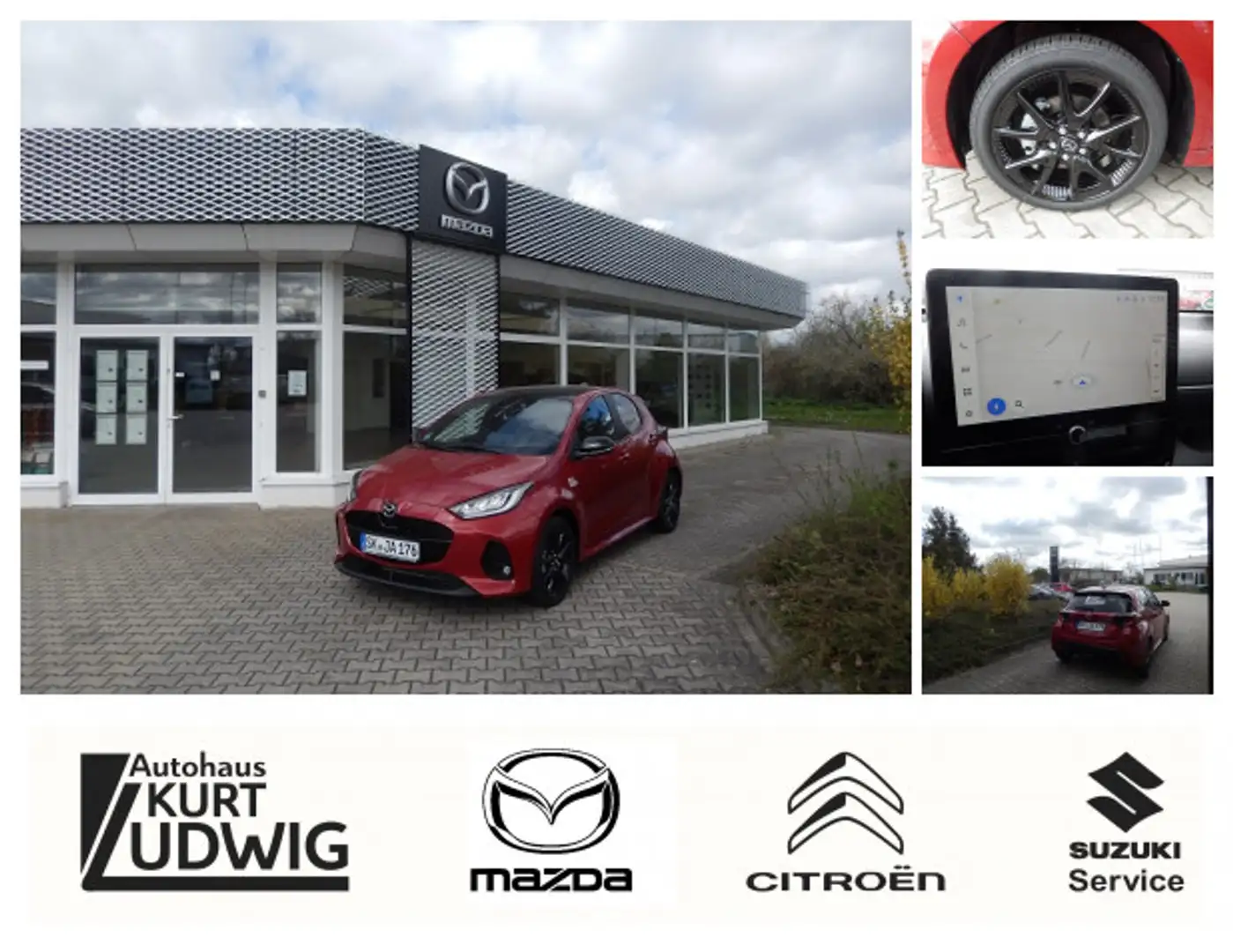 Mazda 2 Hybrid 2024 5HB 1.5L VVT-i 116 PS e-CVT  FWD HOMUR Rot - 1
