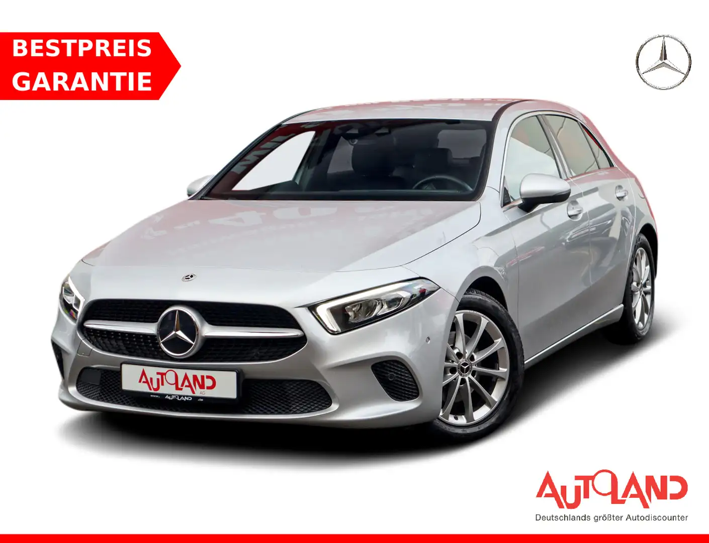 Mercedes-Benz A 140 A180 LED Navi Tempomat Sitzheizung PDC DAB Silber - 1