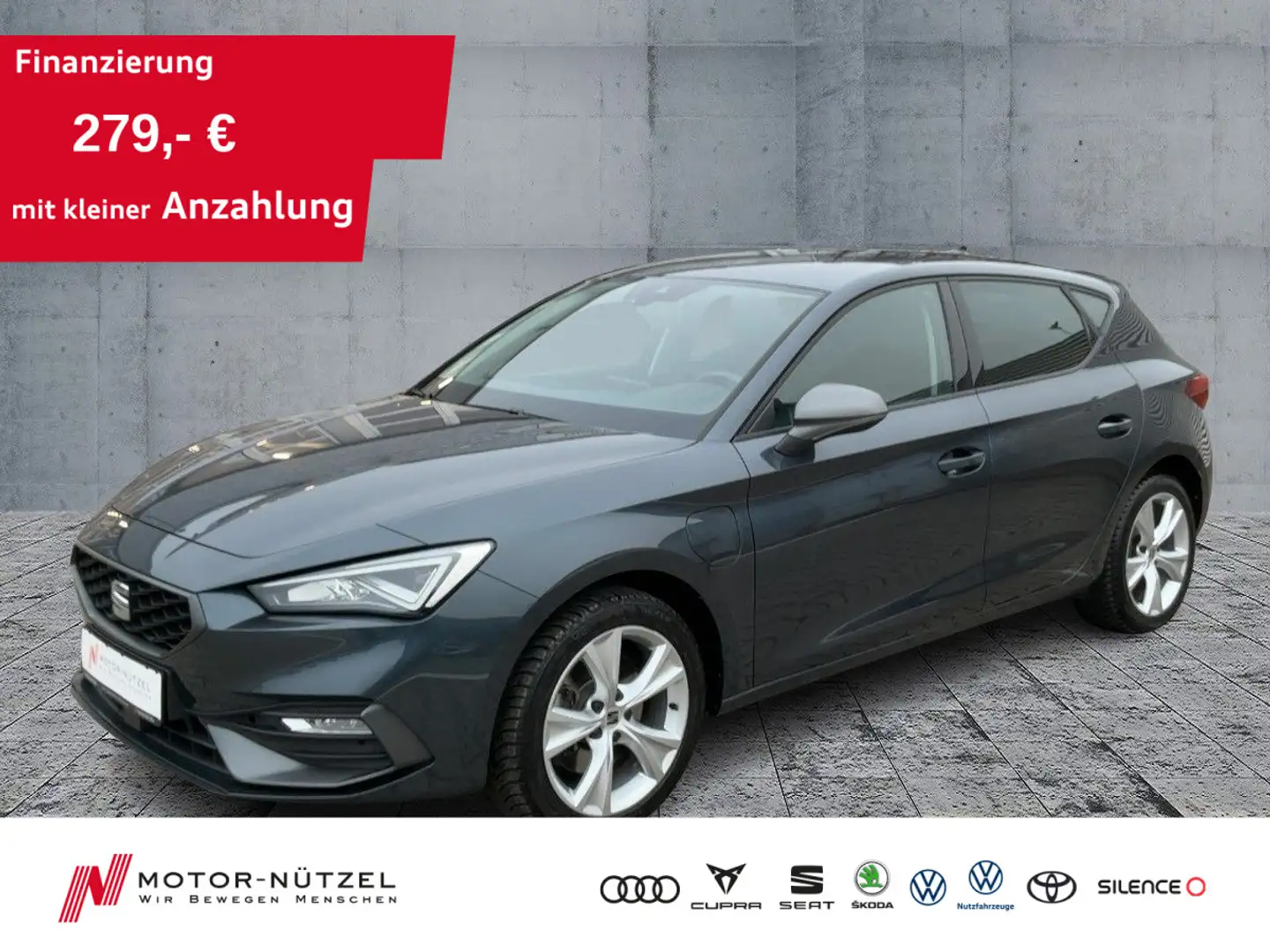 SEAT Leon 1.4TSI eHybrid FR LED+NAV+SHZ+GRA+PDC Grau - 1