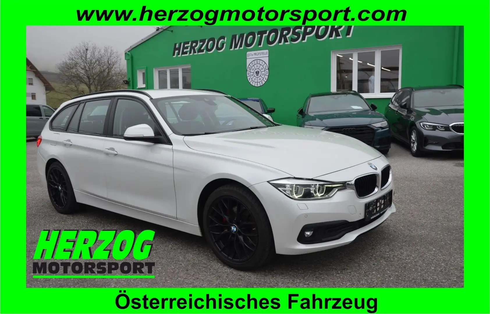 BMW 320 320d xDrive Touring Aut. LED AHV NAVI TEMPO KAMERA Wit - 1
