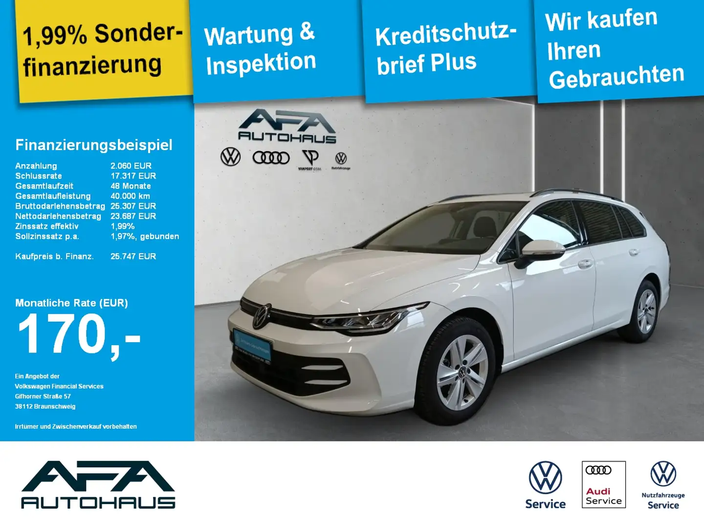 Volkswagen Golf Variant Golf VIII Variant 1.5 eTSI Life DSG AHK*LED*ACC Blanc - 1