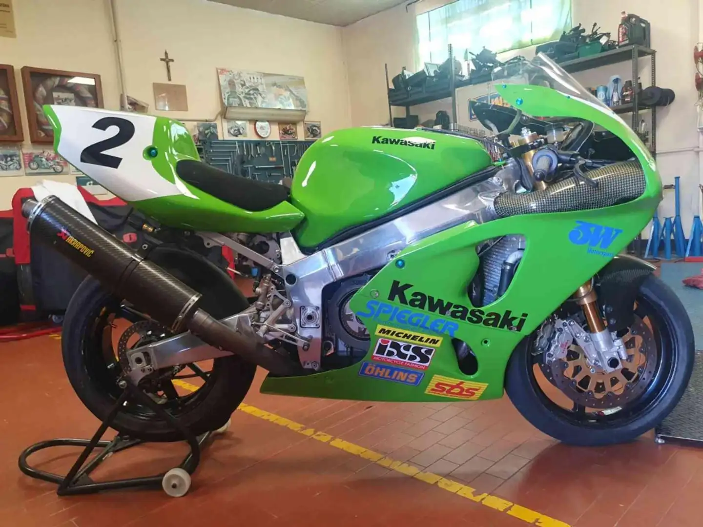 Kawasaki Ninja ZX-7R Ninja 750 ZX-7RR Super Bike Ufficiale Vert - 1