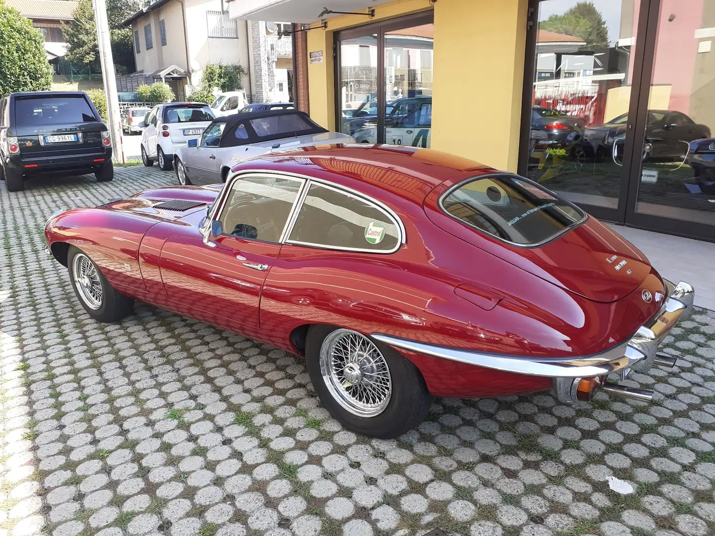 Jaguar E-Type 4.2 II serie coupe ASI targa ORO Rood - 2