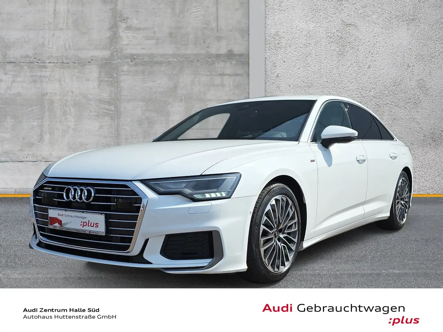 Audi A6 Limousine 50 TFSI e qu S line AHK B&O HuD Weiß - 1