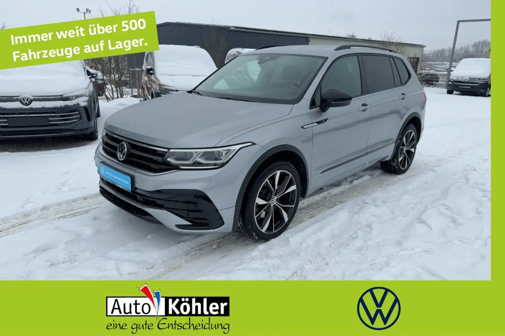 Volkswagen Tiguan Allspace R-Line TDi 4M Matrix/CarPlay/AHK Silber - 1