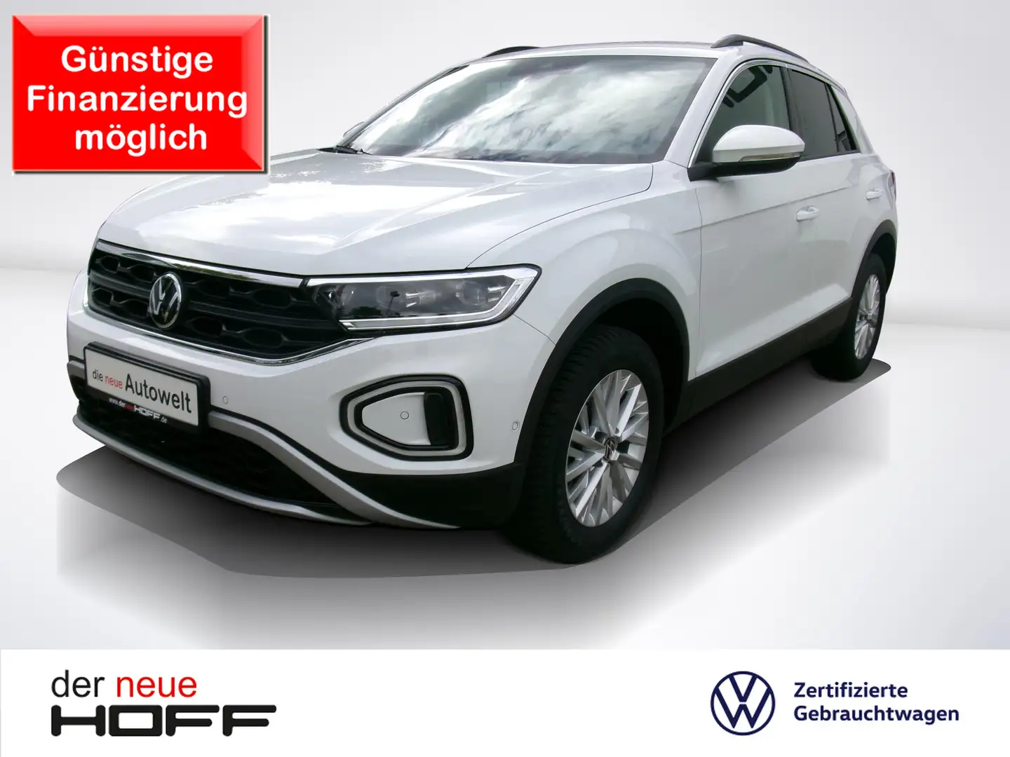 Volkswagen T-Roc 1.0 TSI Life Navi LED Allwetter APP 16 Zoll SHZ Blanc - 1