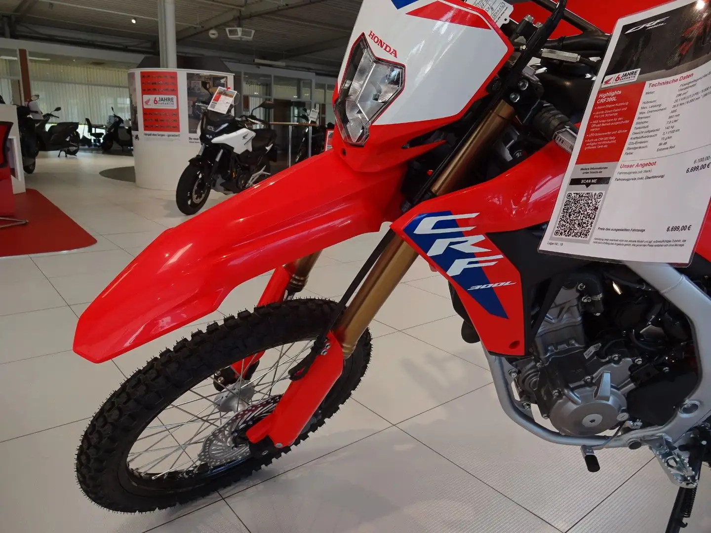 Honda CRF 300 L Rood - 1