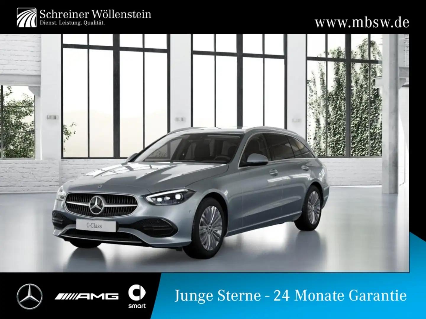Mercedes-Benz C 220 T d 4M Ambi*MBUX*Avantgarde*CarPlay*AUT Silber - 1
