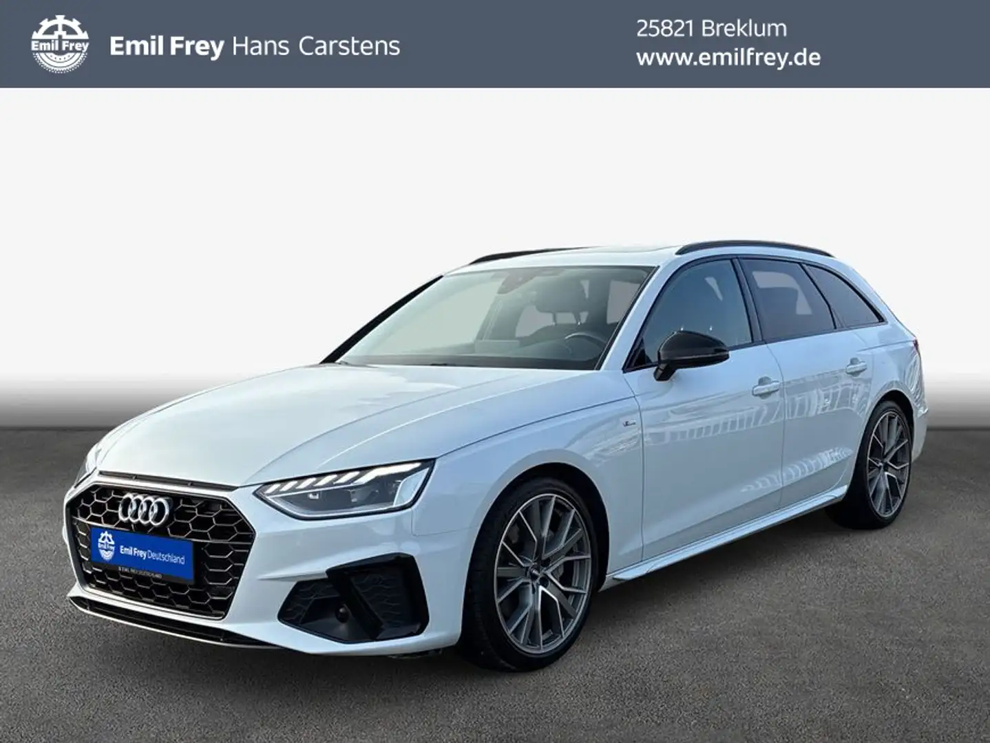 Audi A4 Avant 40 TDI S tronic S line AHK Pano Navi Weiß - 1