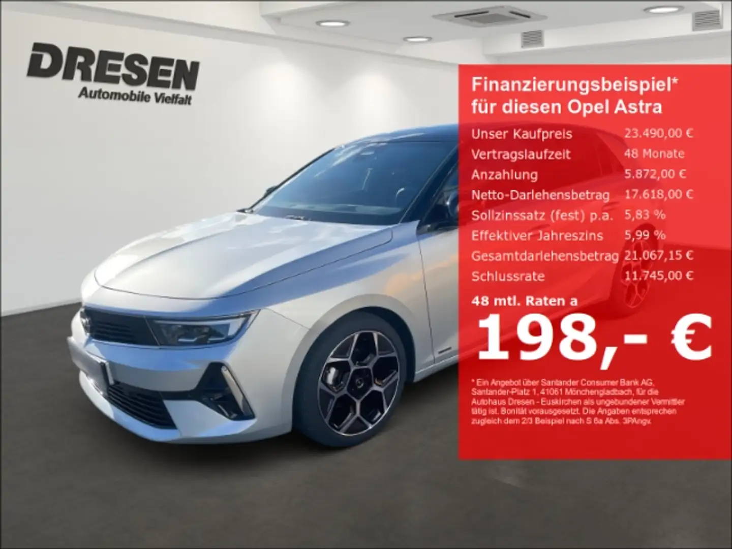 Opel Astra L 1.2 GS Line*ULTIMATE* Schiebedach/IntelliLux LED Argento - 1