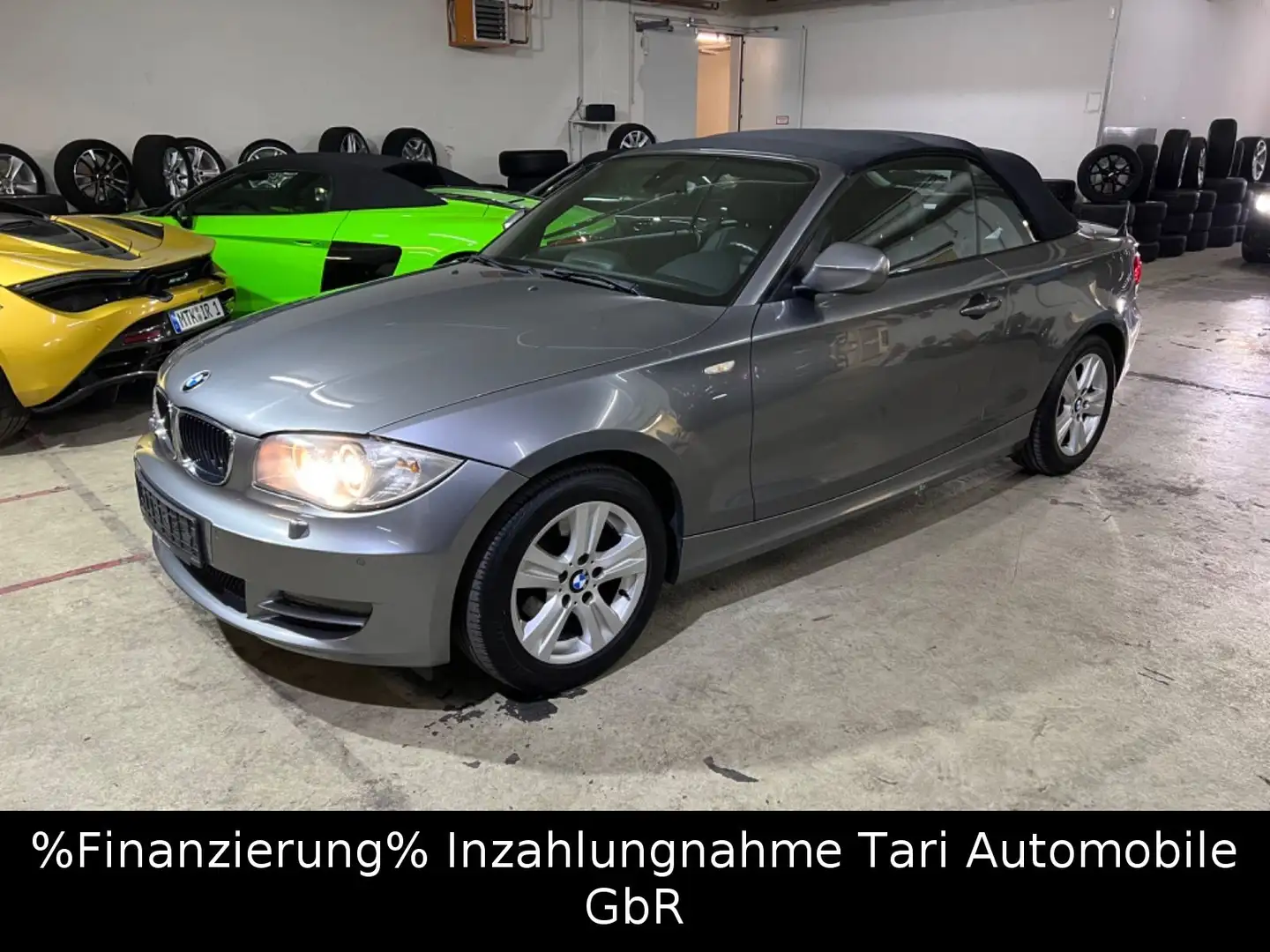 BMW 118 i Cabrio Leder,Navi,Bi-Xenon Kettenschaden!! Grau - 2
