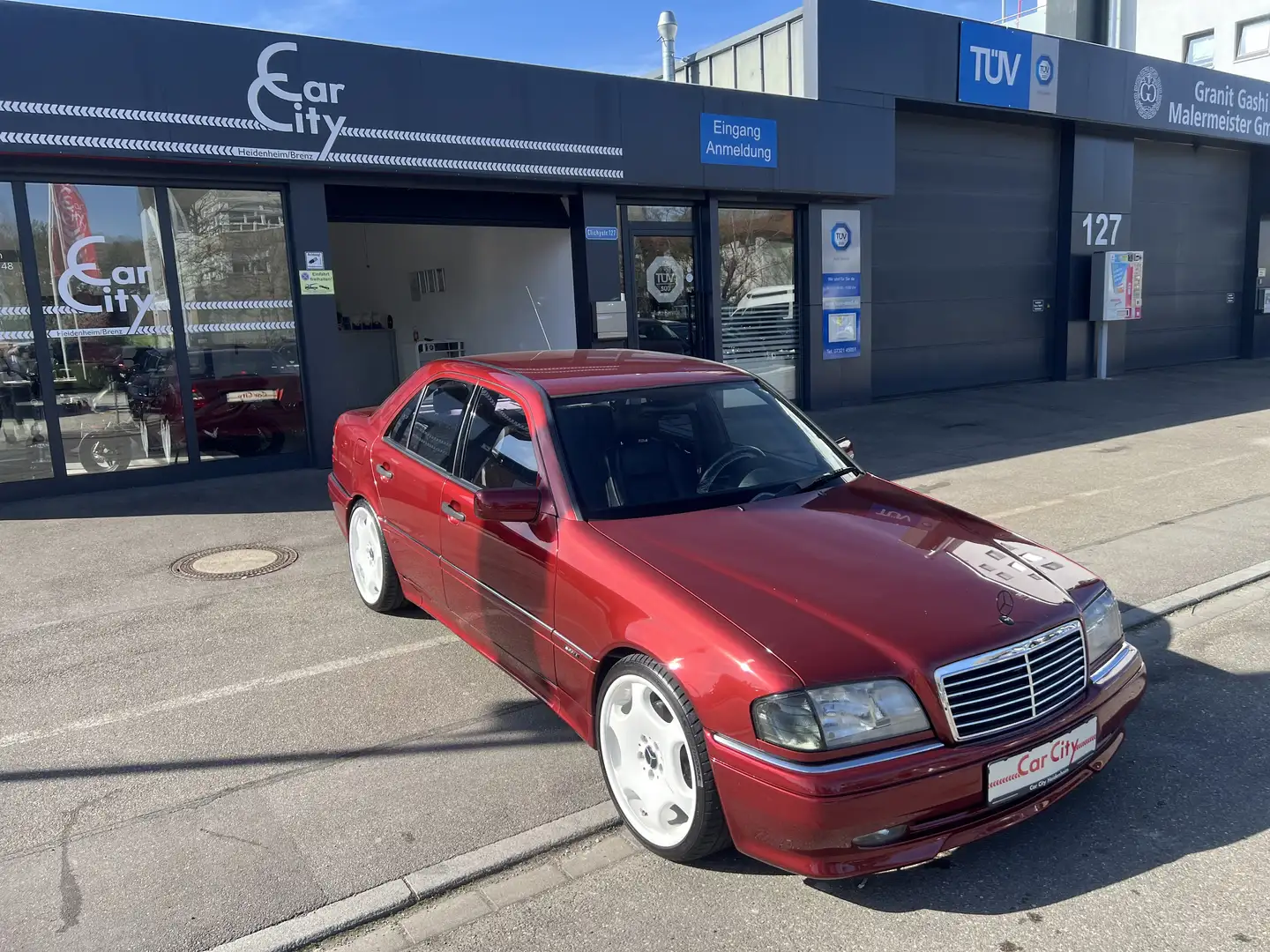 Mercedes-Benz C 36 AMG Limo*280Ps*Top-Zustand*19Zoll*5-GangAutom* Červená - 2
