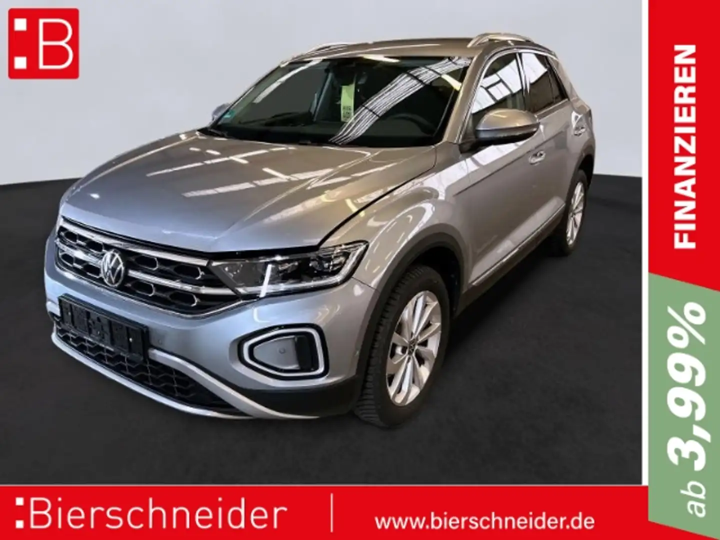 Volkswagen T-Roc 1.5 TSI DSG Style AHK KAMERA LED ACC NAVI Silber - 1