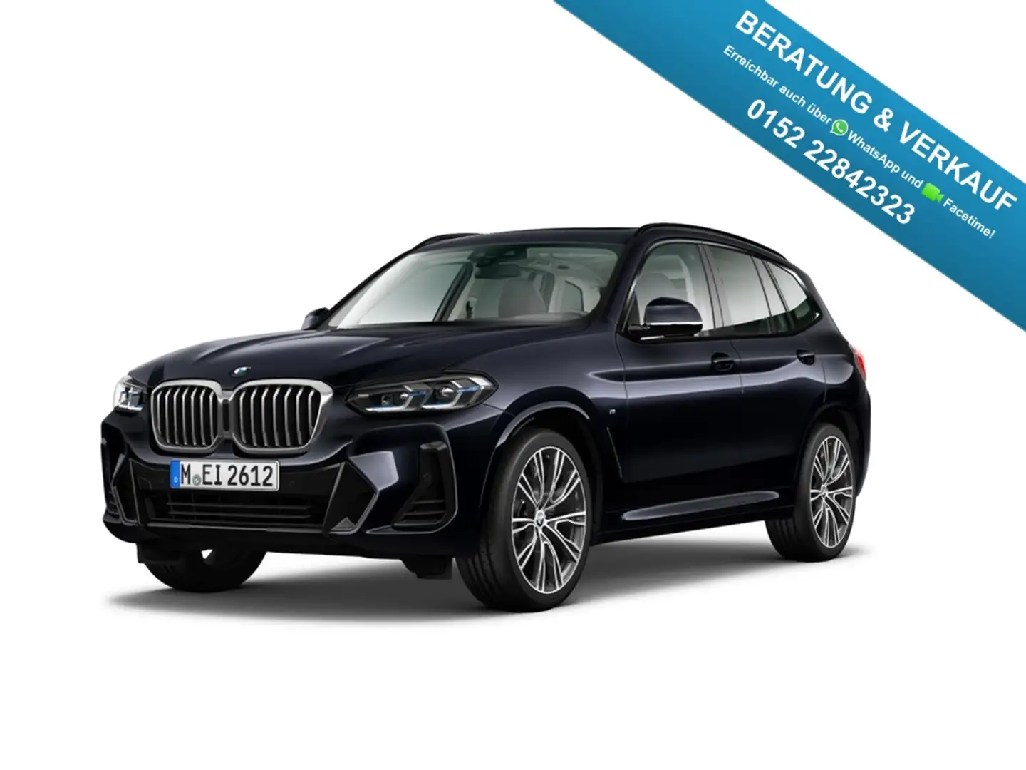 BMW X3 xDrive30i M Sport HUD Pano Navi Leder Laser Schwarz - 1