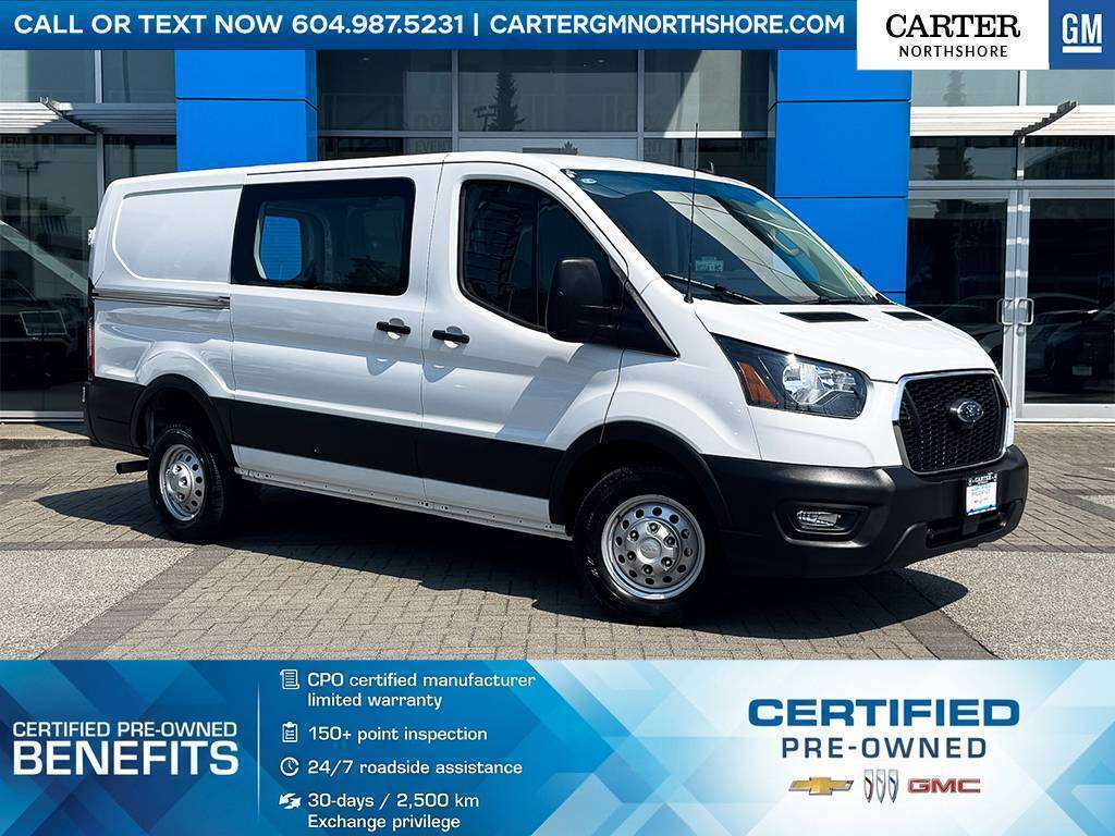 White 2023 Ford Transit Cargo Van All-Wheel Drive Automatic