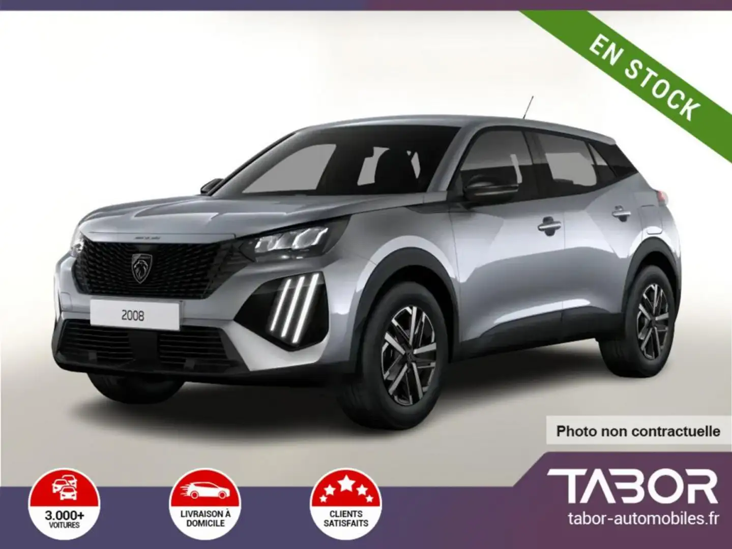 Peugeot 2008 1.2 PT 100 Style LED PDC Reg Silber - 1