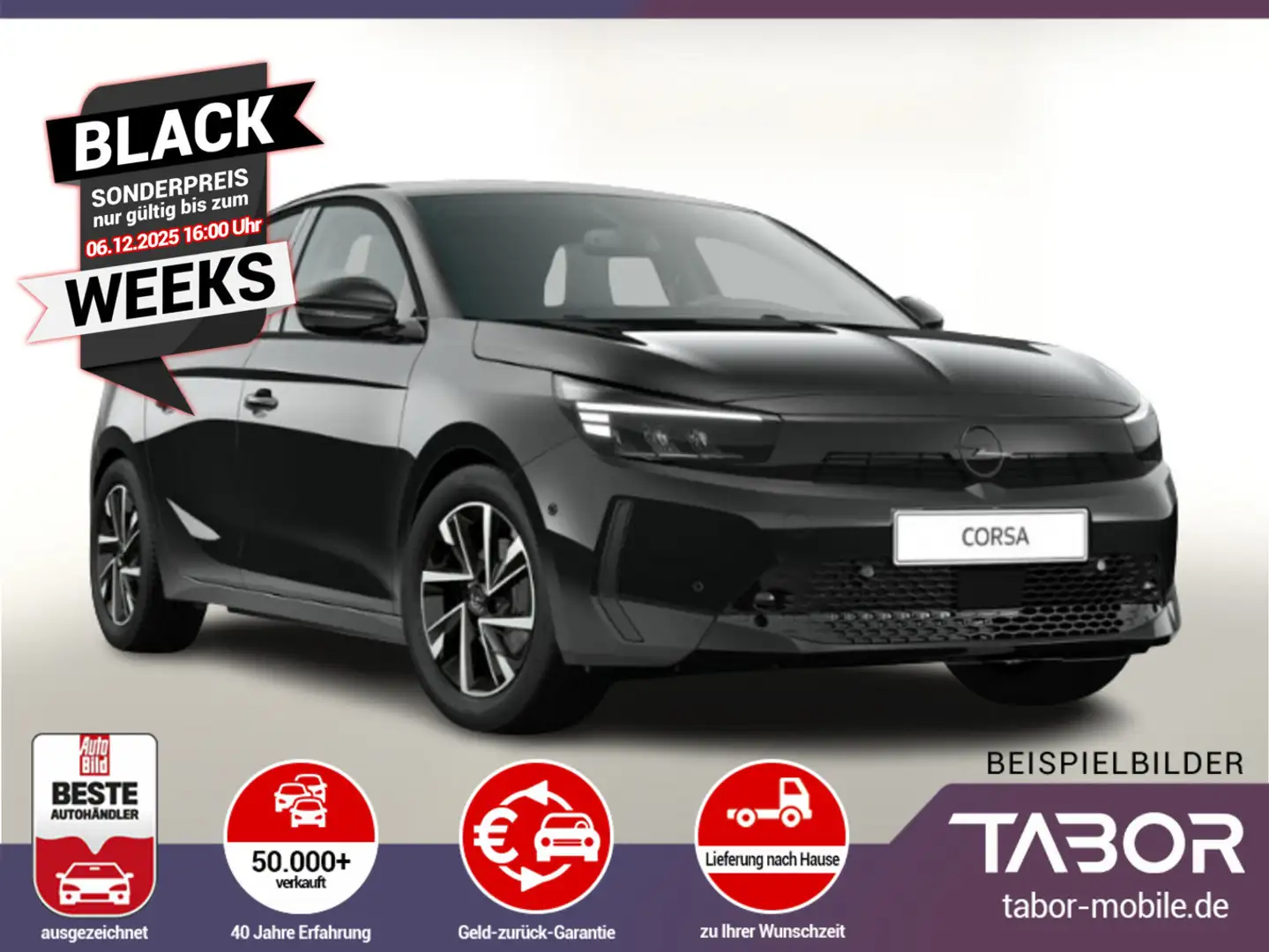 Opel Corsa 1.2 100 GS InfotainmentP Nav Kam UVP-34%* Schwarz - 1