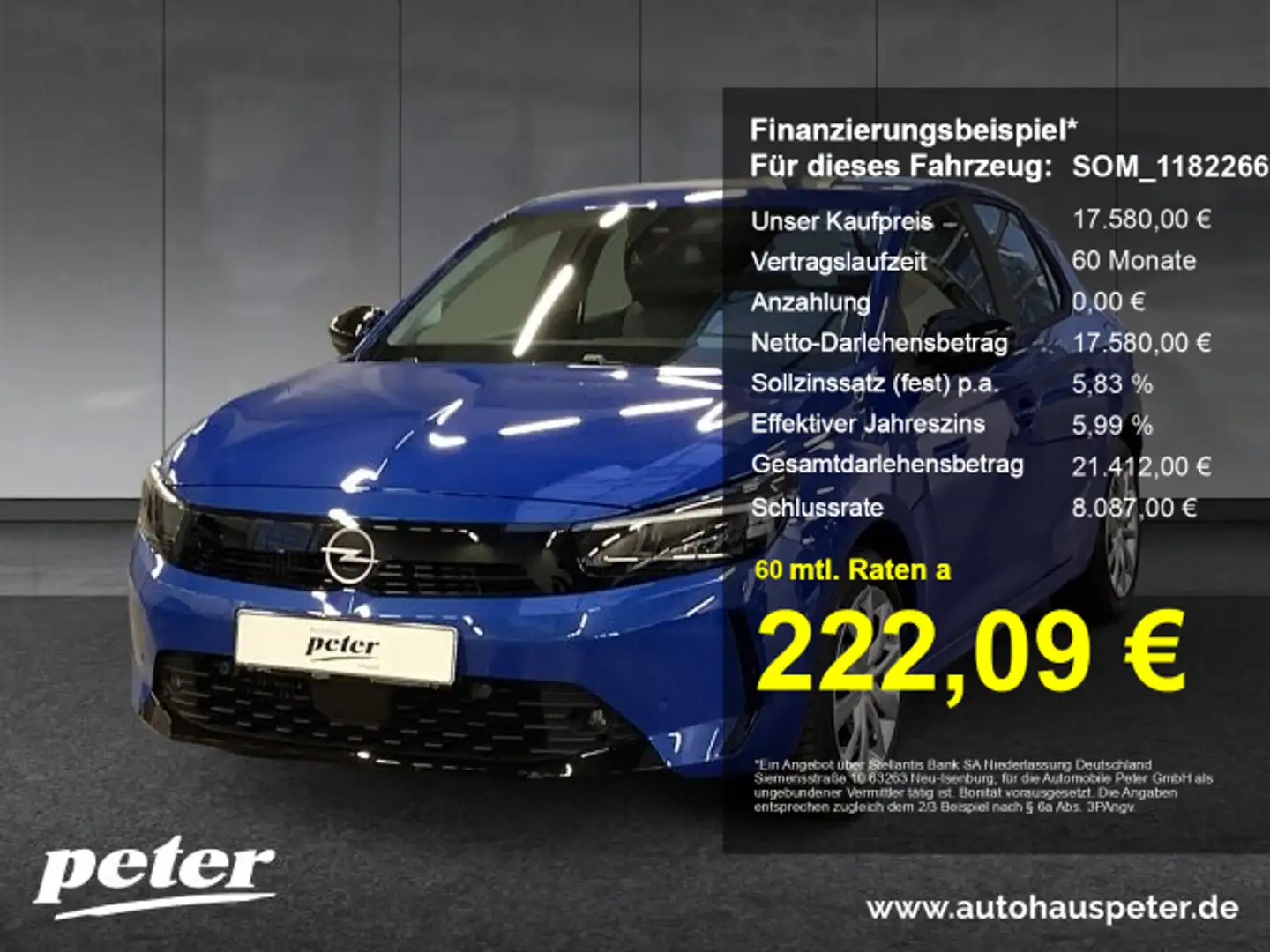 Opel Corsa Corsa Edition 1.2 Allwetter Rückfahrkamera NSW Bleu - 1