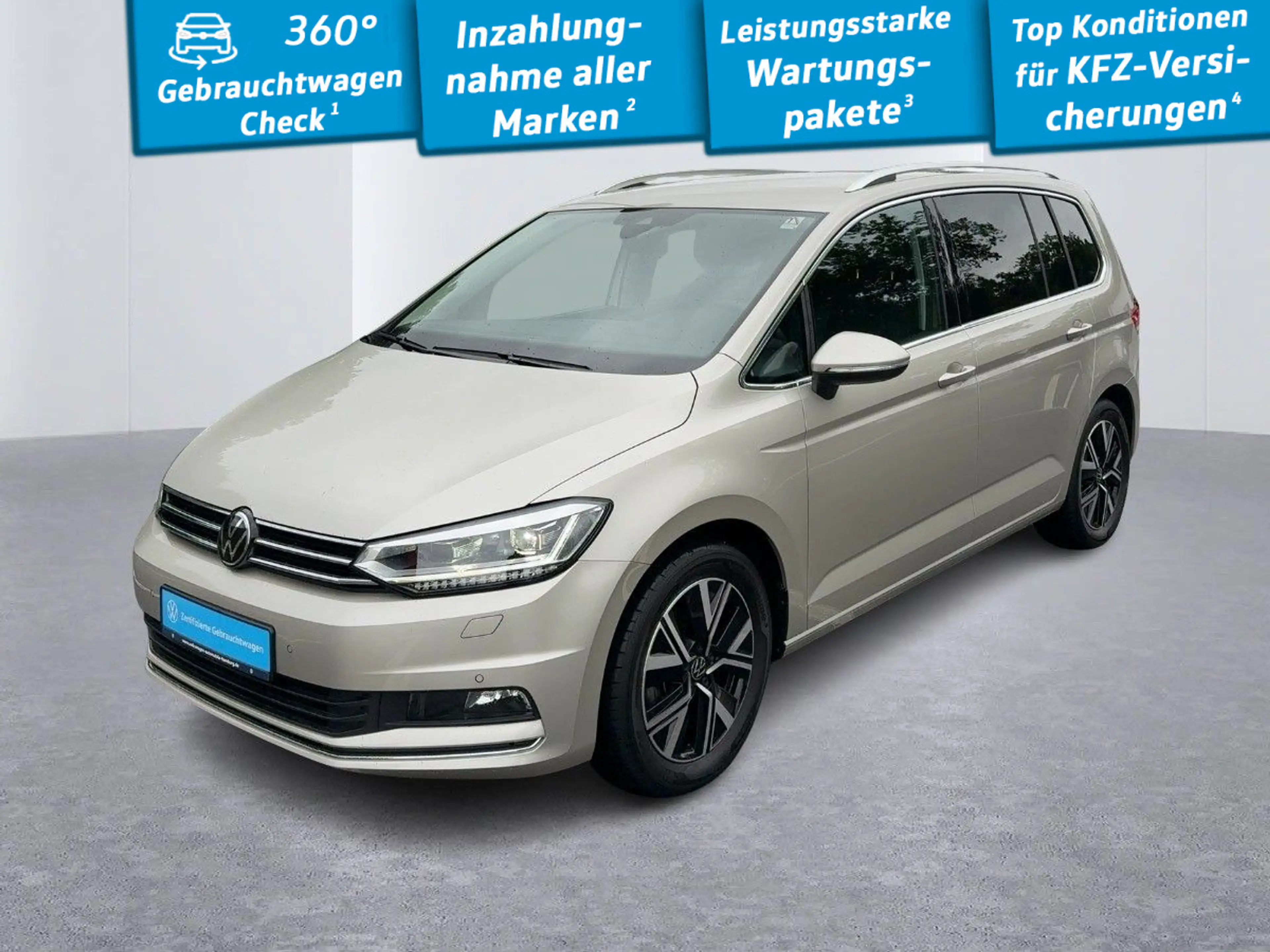 Volkswagen Touran 1.5 TSI Highline DSG LED AHK Kamera Massa — photo 2