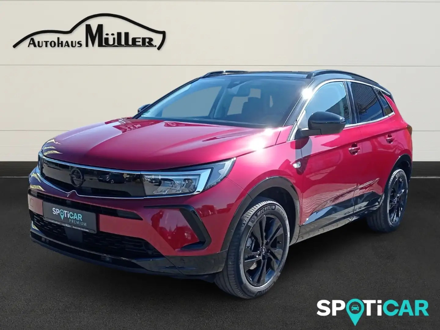 Opel Grandland GS Line 1.5 D AUTO LED RFK AHK-abnehmbar Navi El. Rot - 1