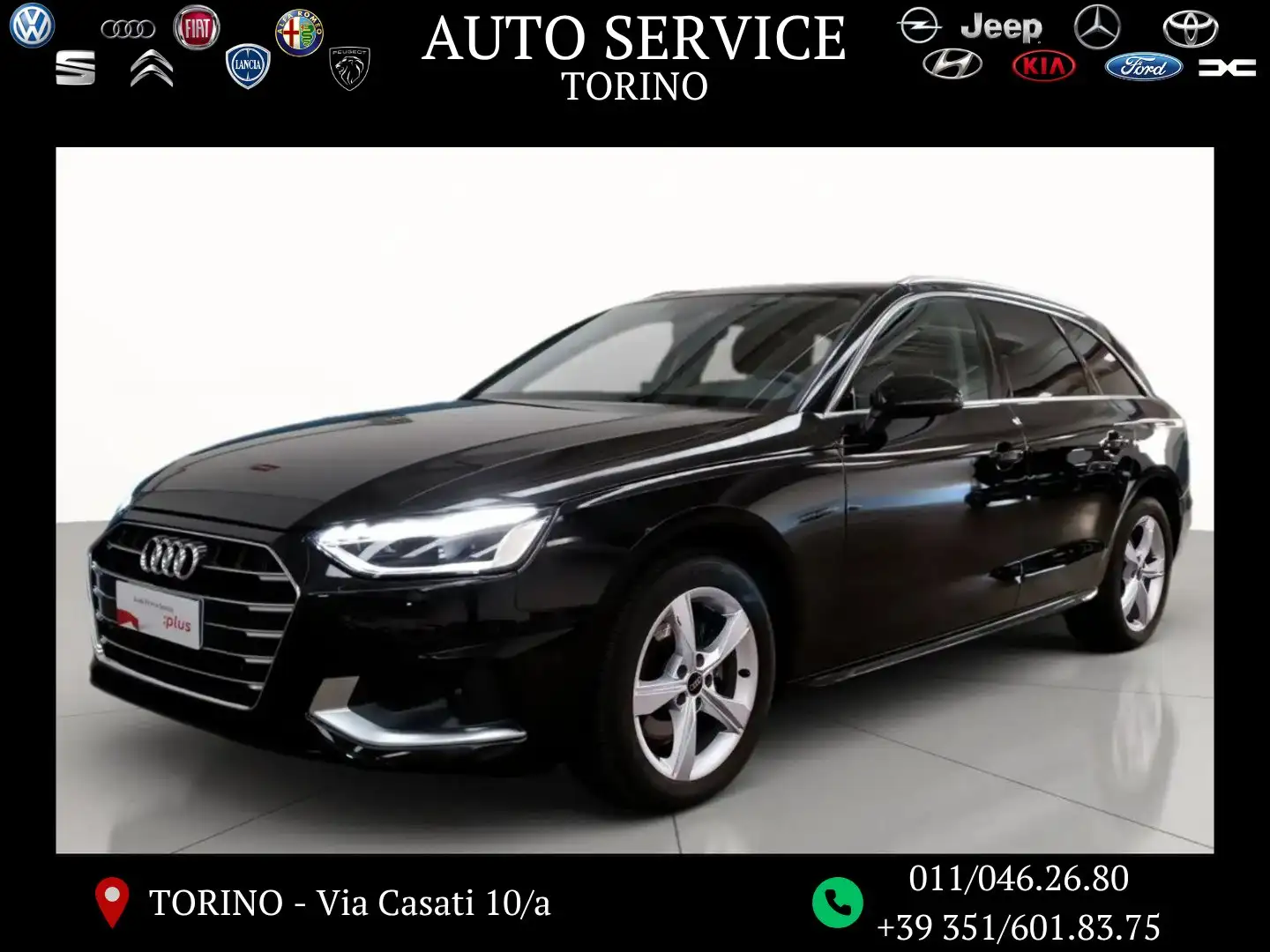Audi A4 Avant 35 2.0 tdi mhev 163cv s-tronic usato certifi Siyah - 1