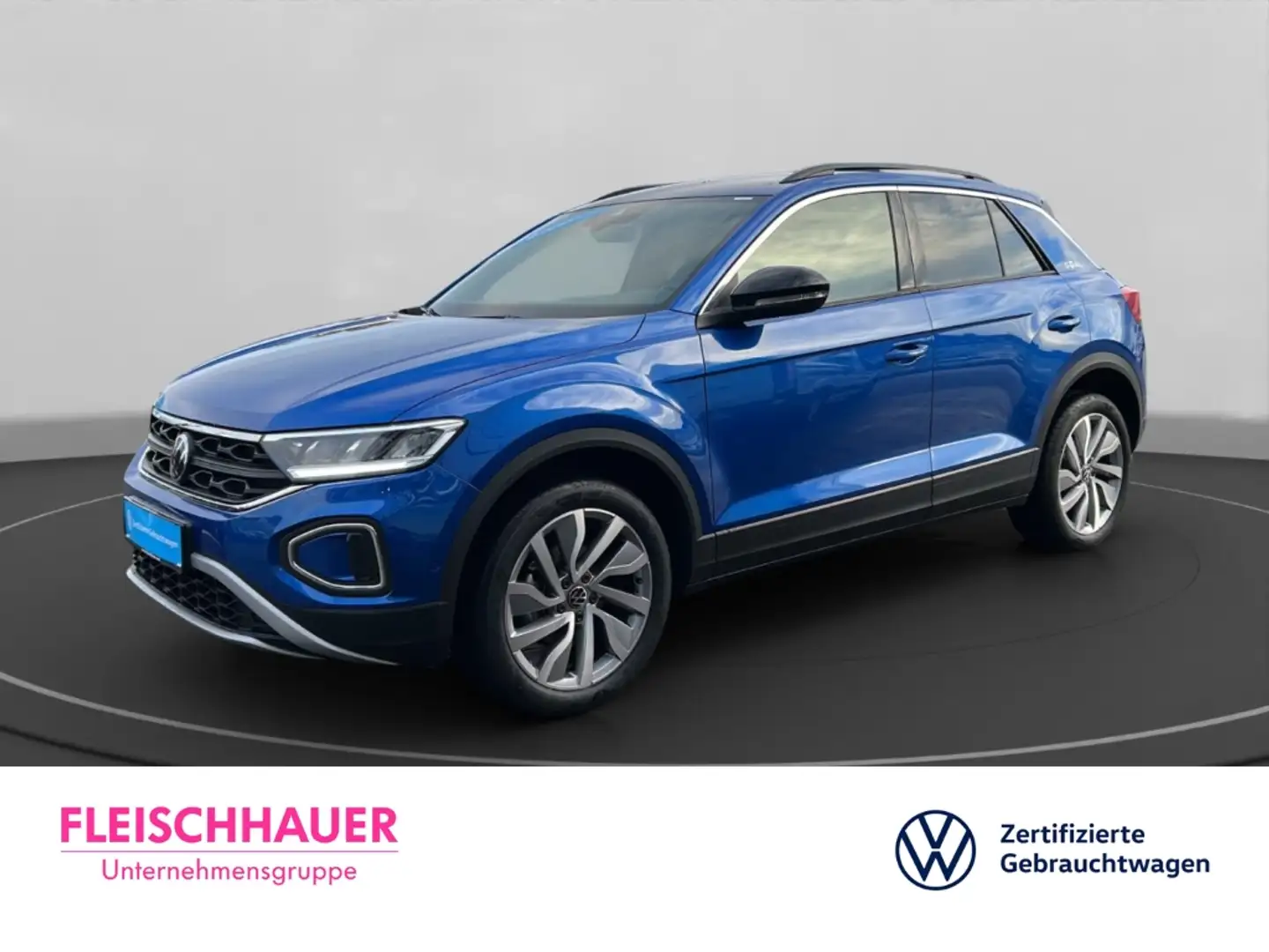 Volkswagen T-Roc Goal 2.0 Life+SHZ+NAVI+LED+DAB+ACC+KAMERA Blau - 1