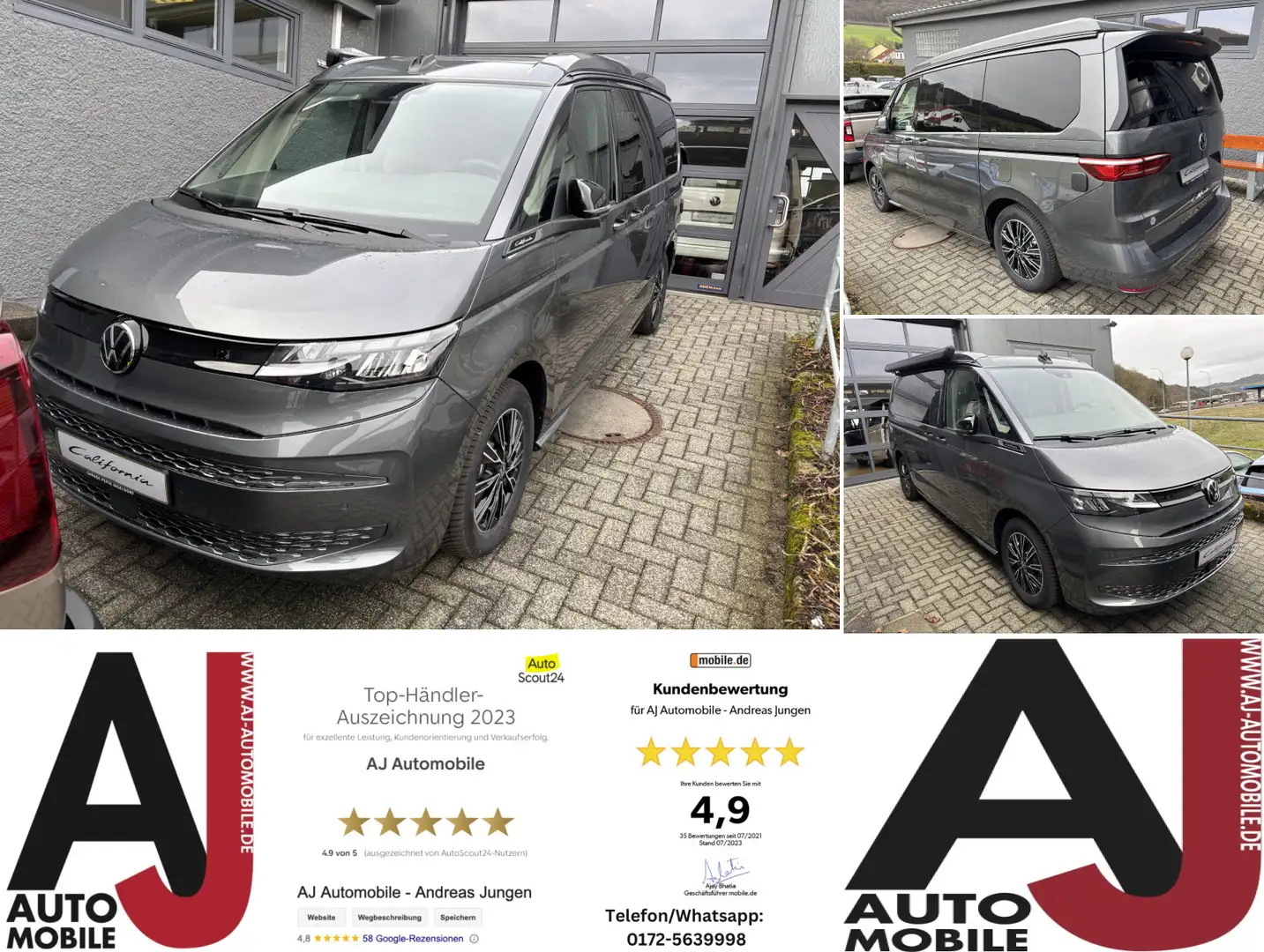 Volkswagen T7 California Beach Camper - Lieferzeit 2 Wochen  Beach Camper Grijs - 1