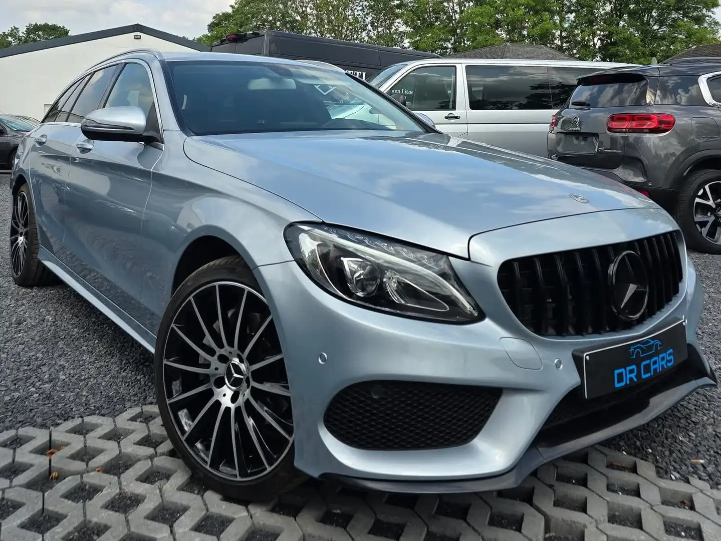 Mercedes-Benz C 180 AMG-PACK-7G-TRONIC-NAVI-CAMERA-LEDER-CRUIS-PDC-ALU Grigio - 2
